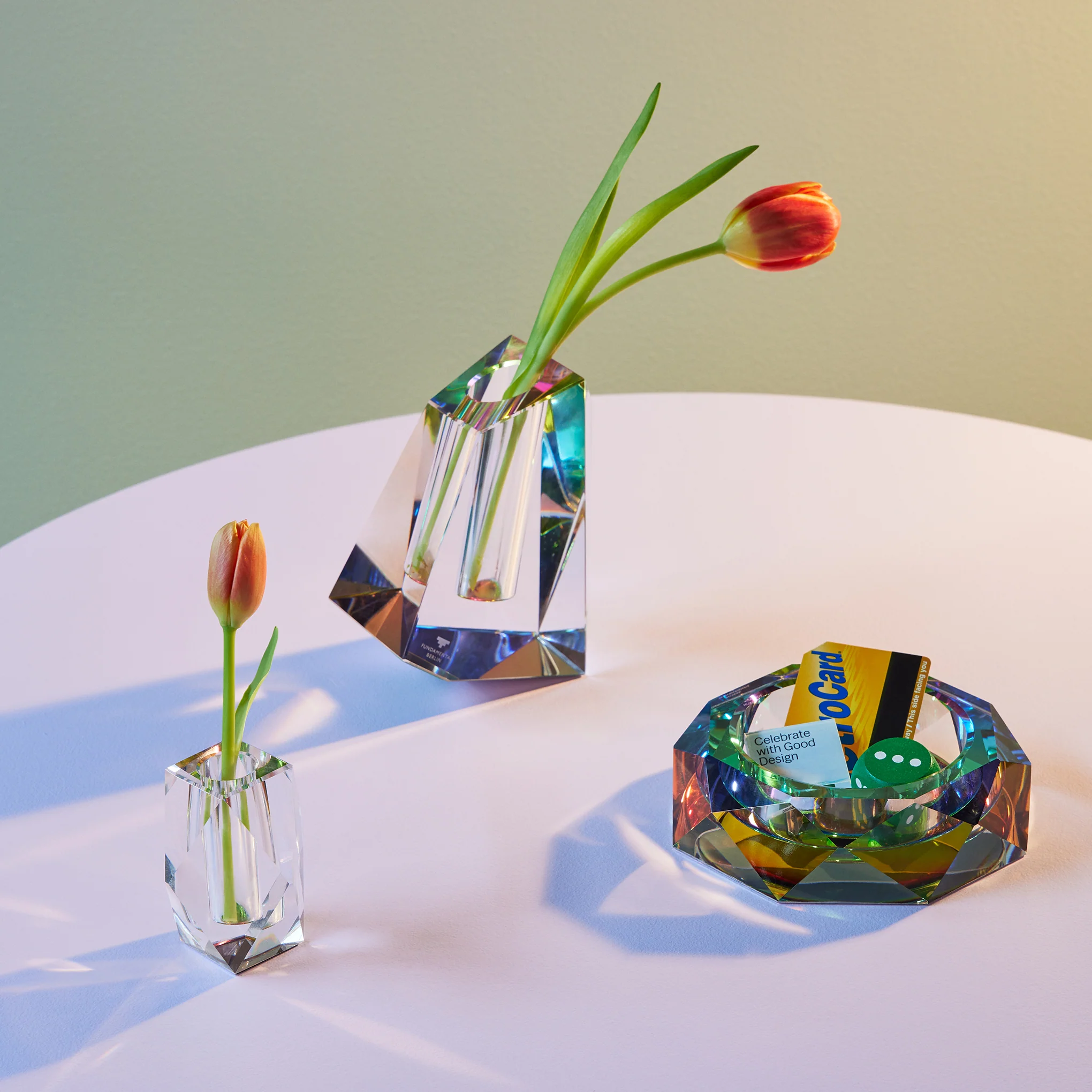 Faceted Crystal Vase - Small - Image 4