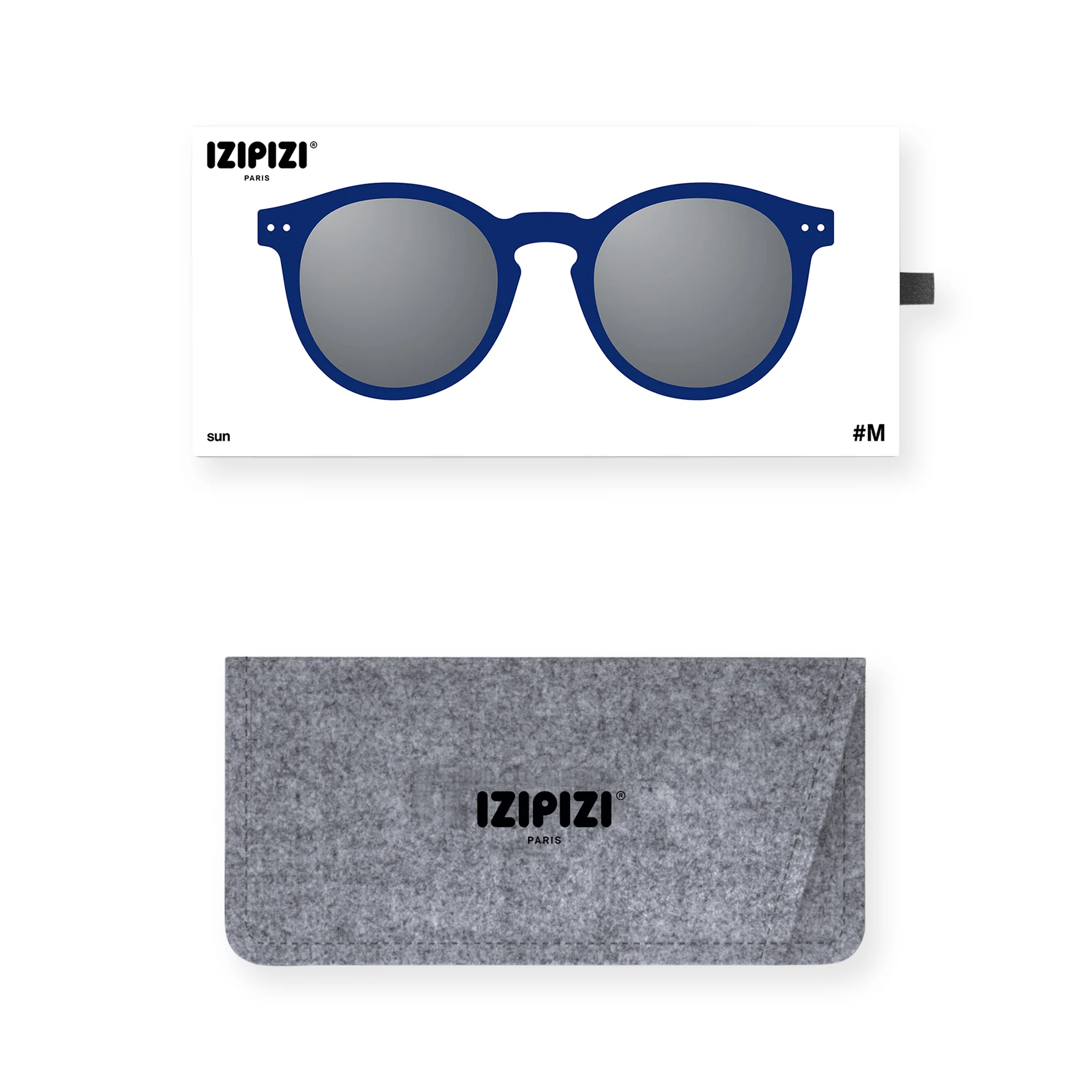 IZIPIZI Round Sunglasses #M - Midnight Blue - Image 3
