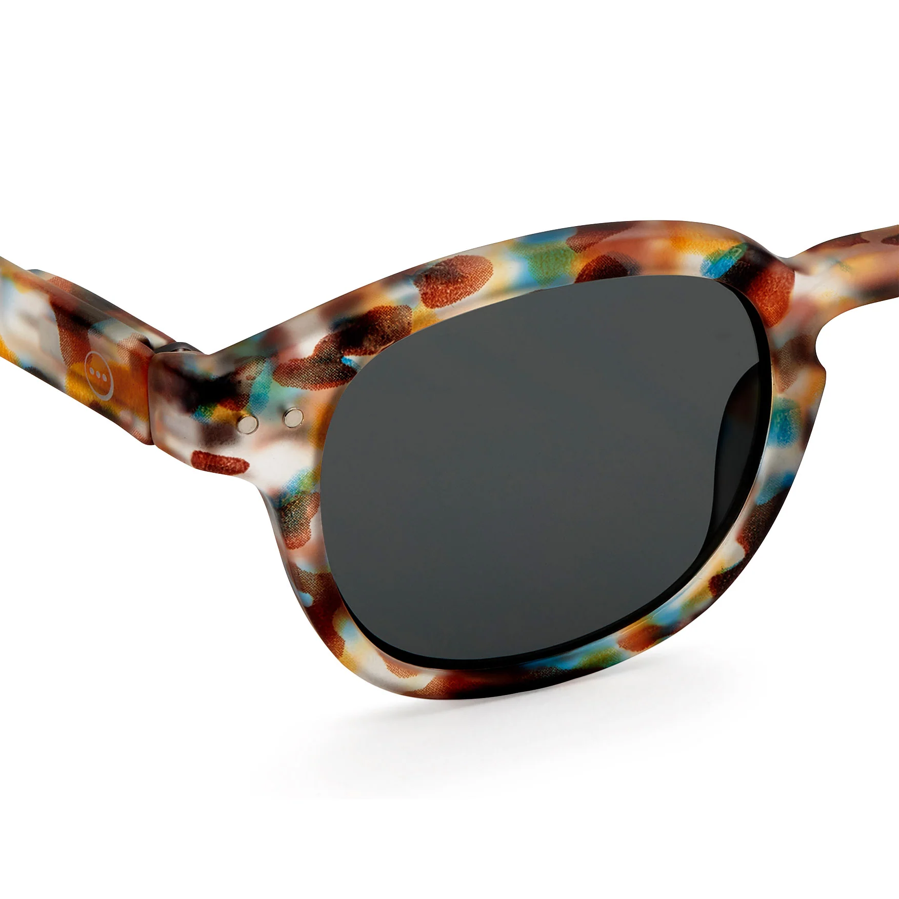 IZIPIZI Rounded-Edge Square Sunglasses #C - Blue Tortoise - Image 3