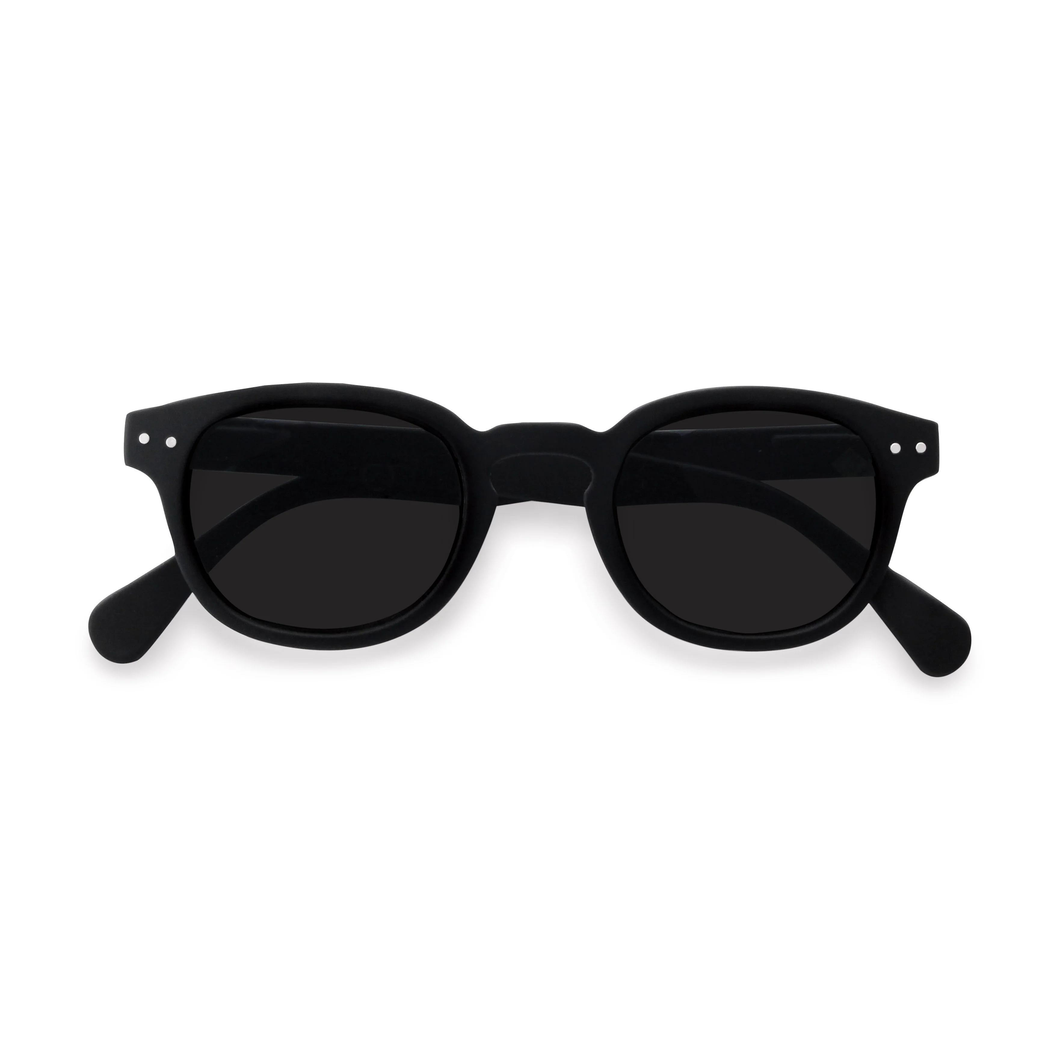 IZIPIZI Rounded-Edge Square Sunglasses #C - Black - Image 12