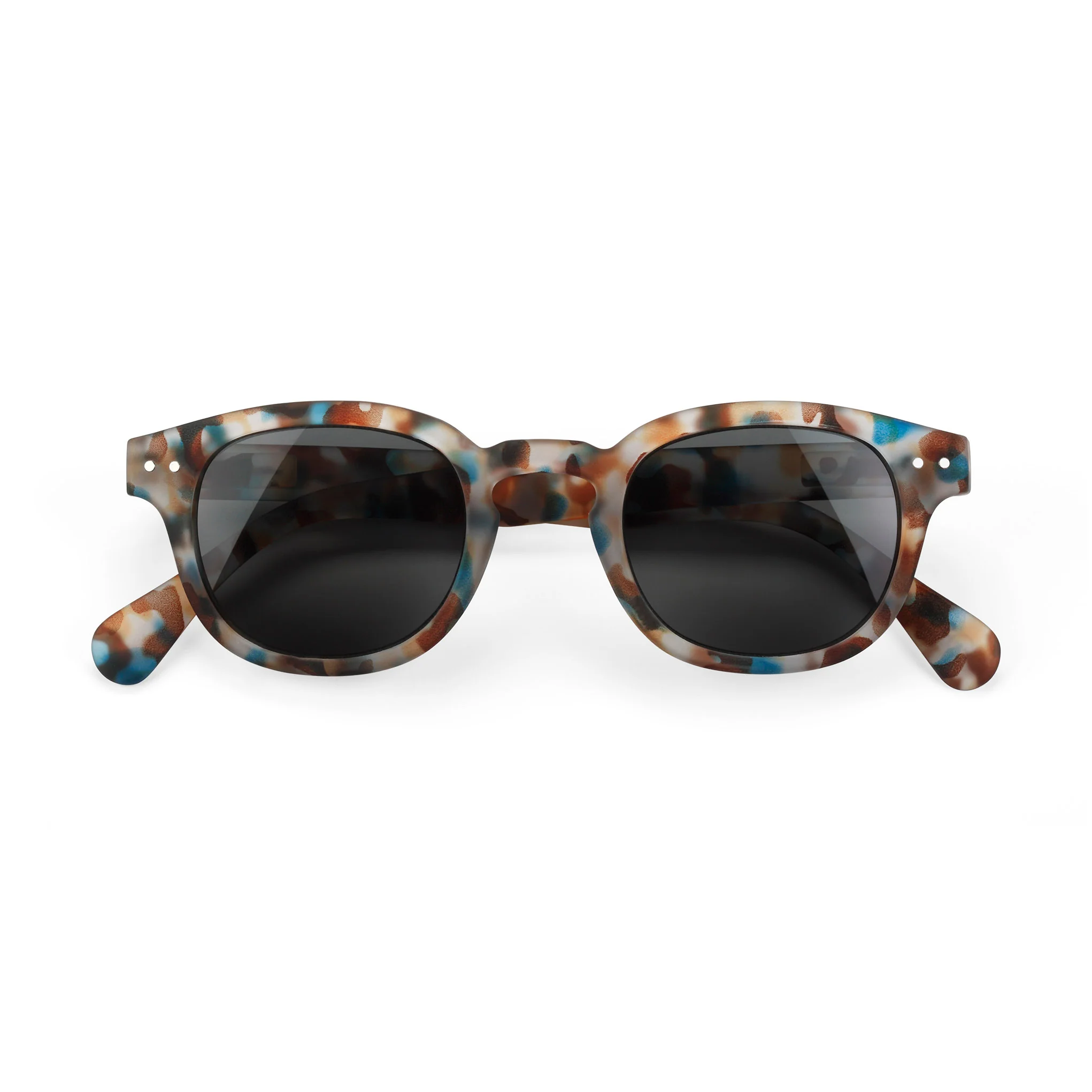 IZIPIZI Rounded-Edge Square Sunglasses #C - Black - Image 5