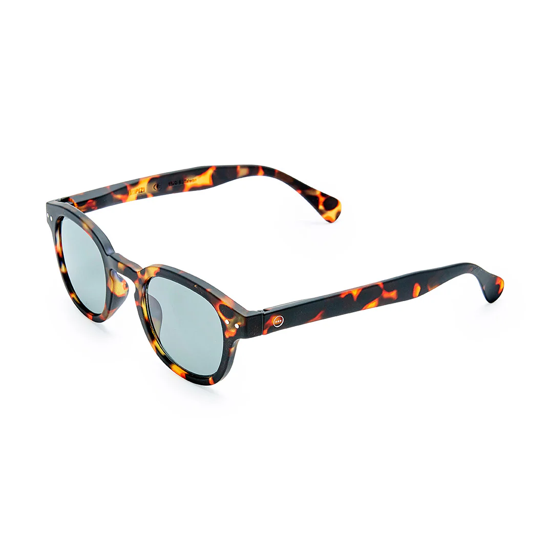 IZIPIZI Rounded-Edge Square Sunglasses #C - Tortoise - Image 5
