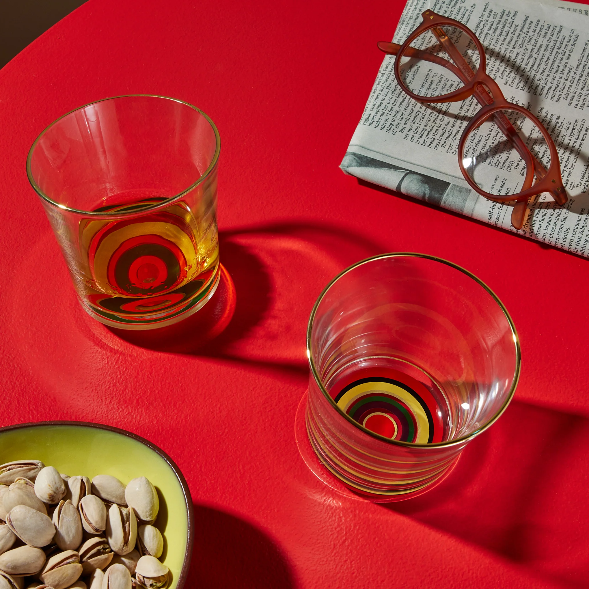 Japanese Rocking Whisky Glass - Gold - Image 6