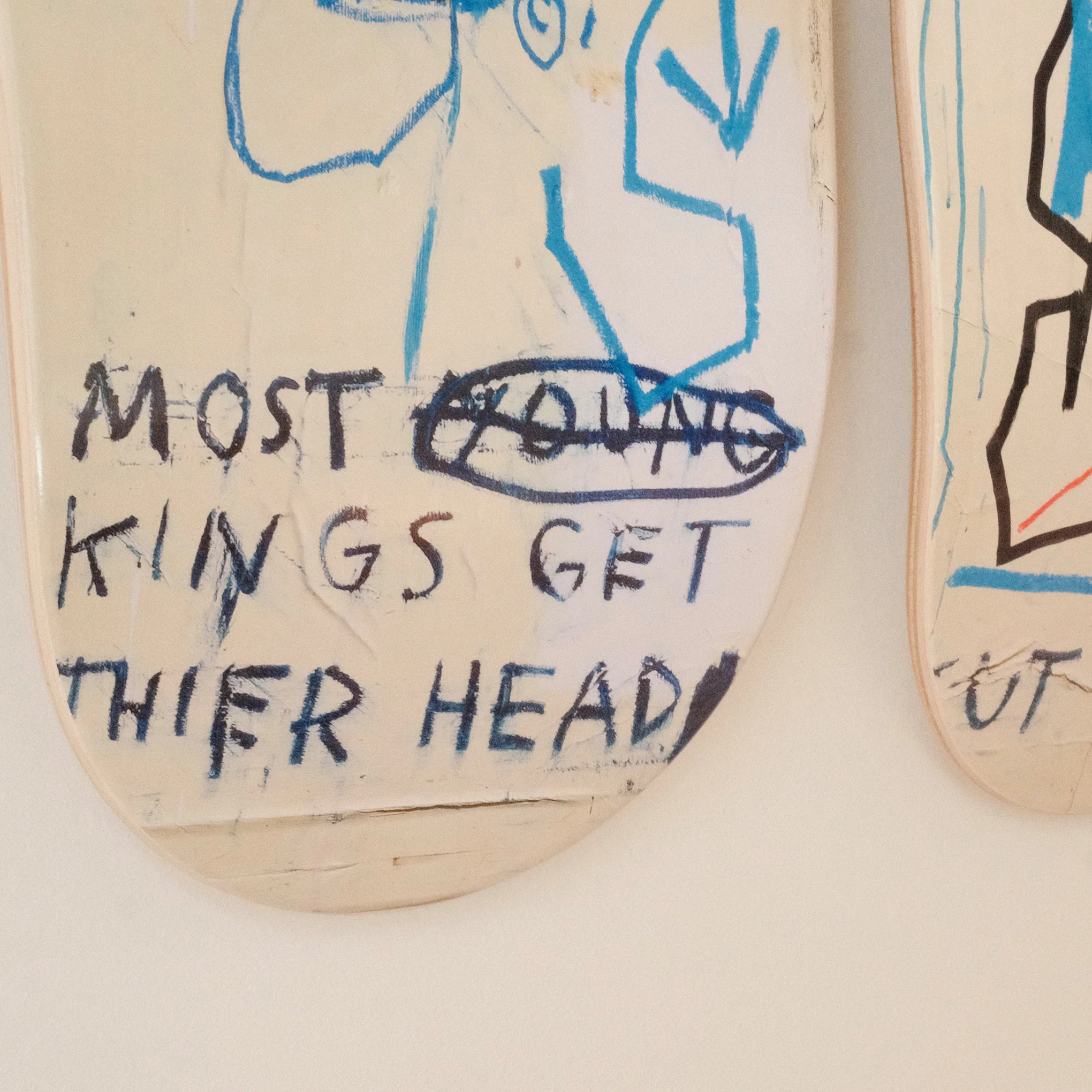 Jean-Michel Basquiat Charles the First Skateboard Triptych from The Skateroom - Image 5