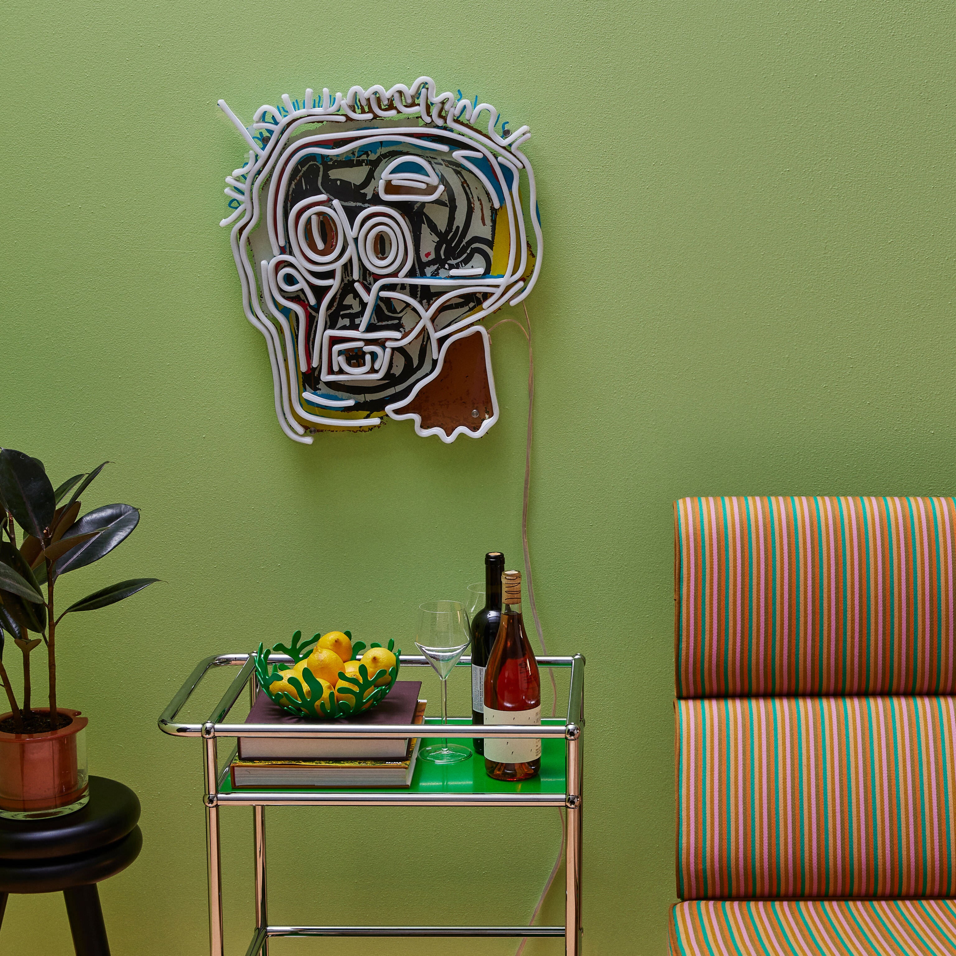 Jean-Michel Basquiat Head Neon Sign - Image 7