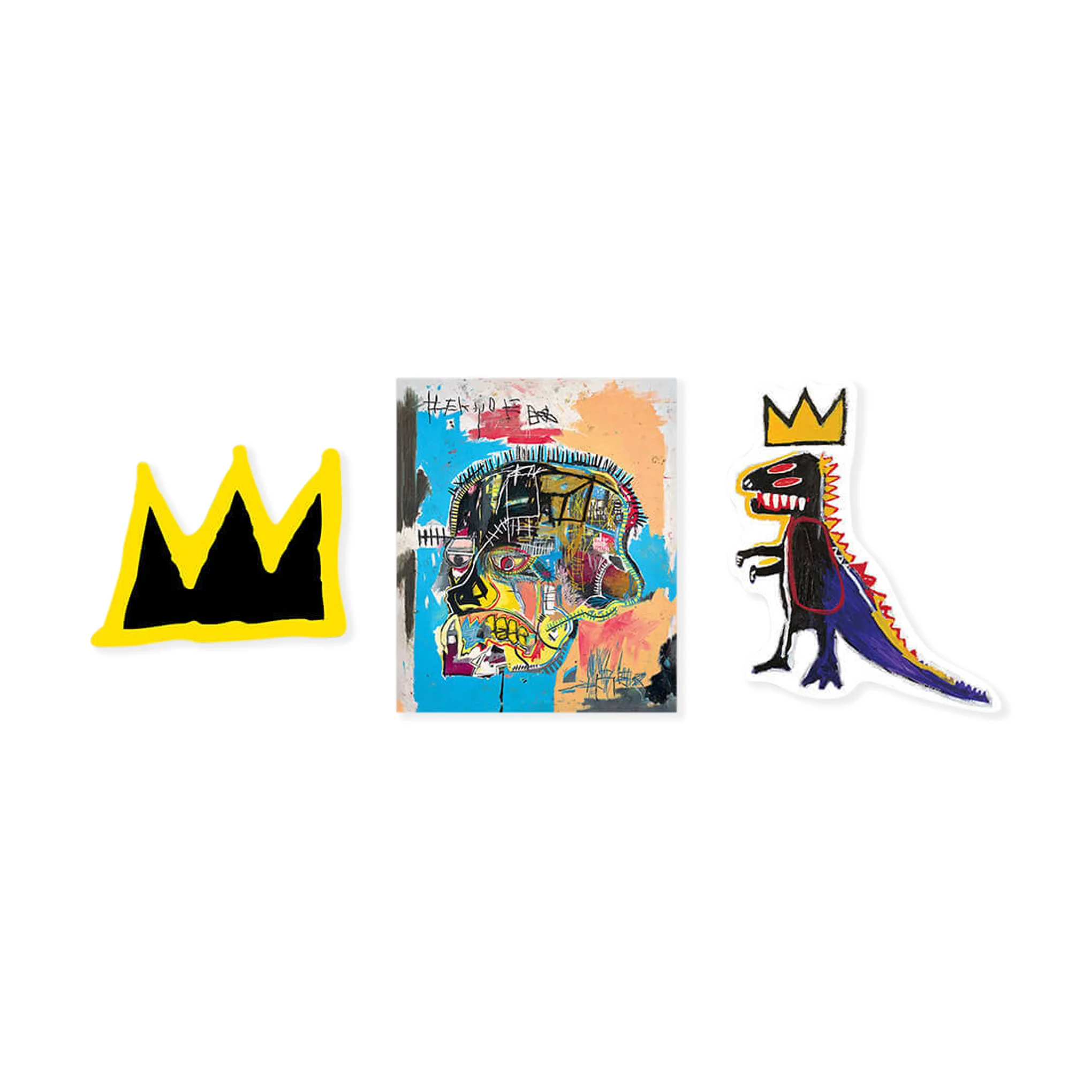 Jean-Michel Basquiat's Greatest Hits Apply Stickers - Set of 3 - Image 2