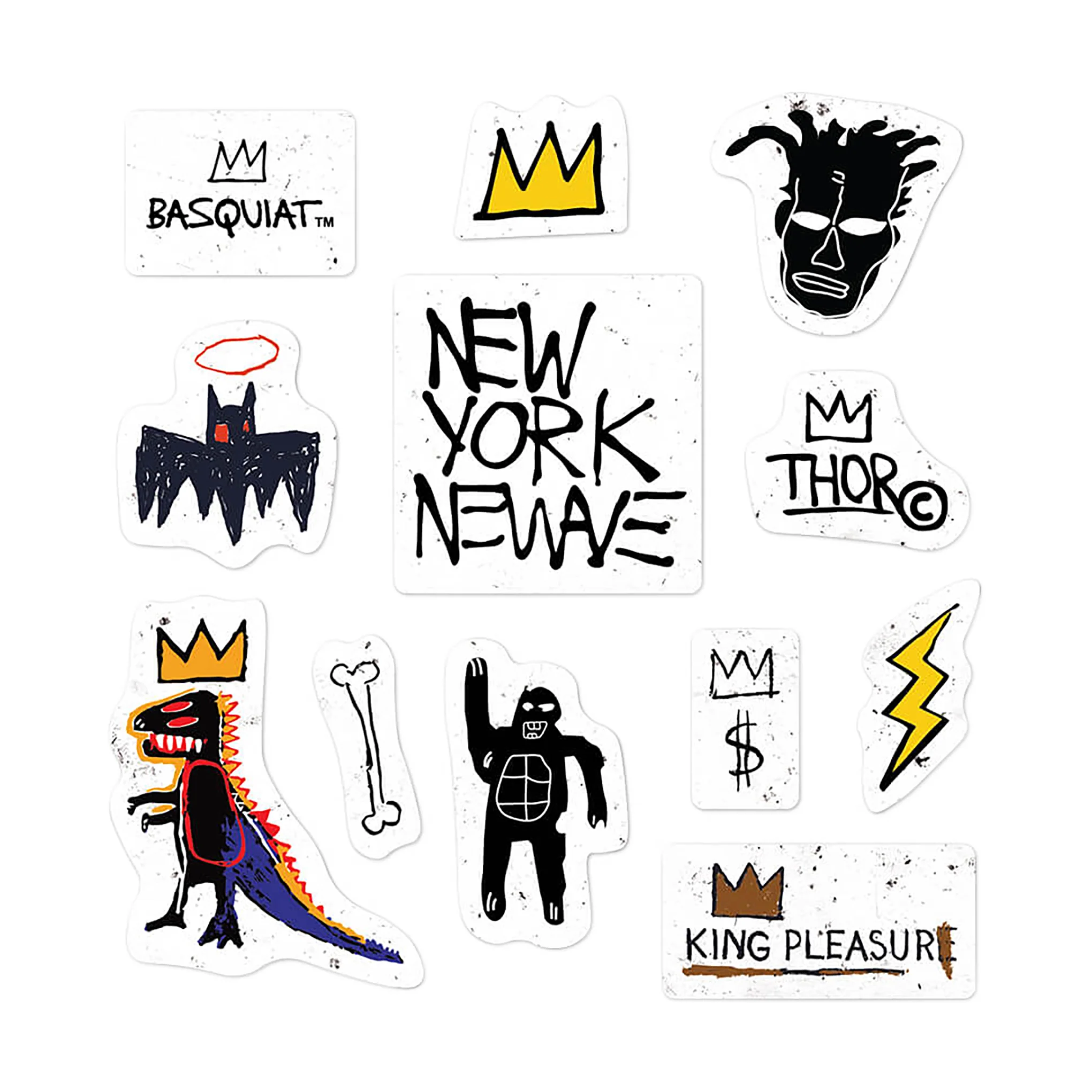 Jean-Michel Basquiat's Icons Apply Stickers - Set of 12 - Image 2