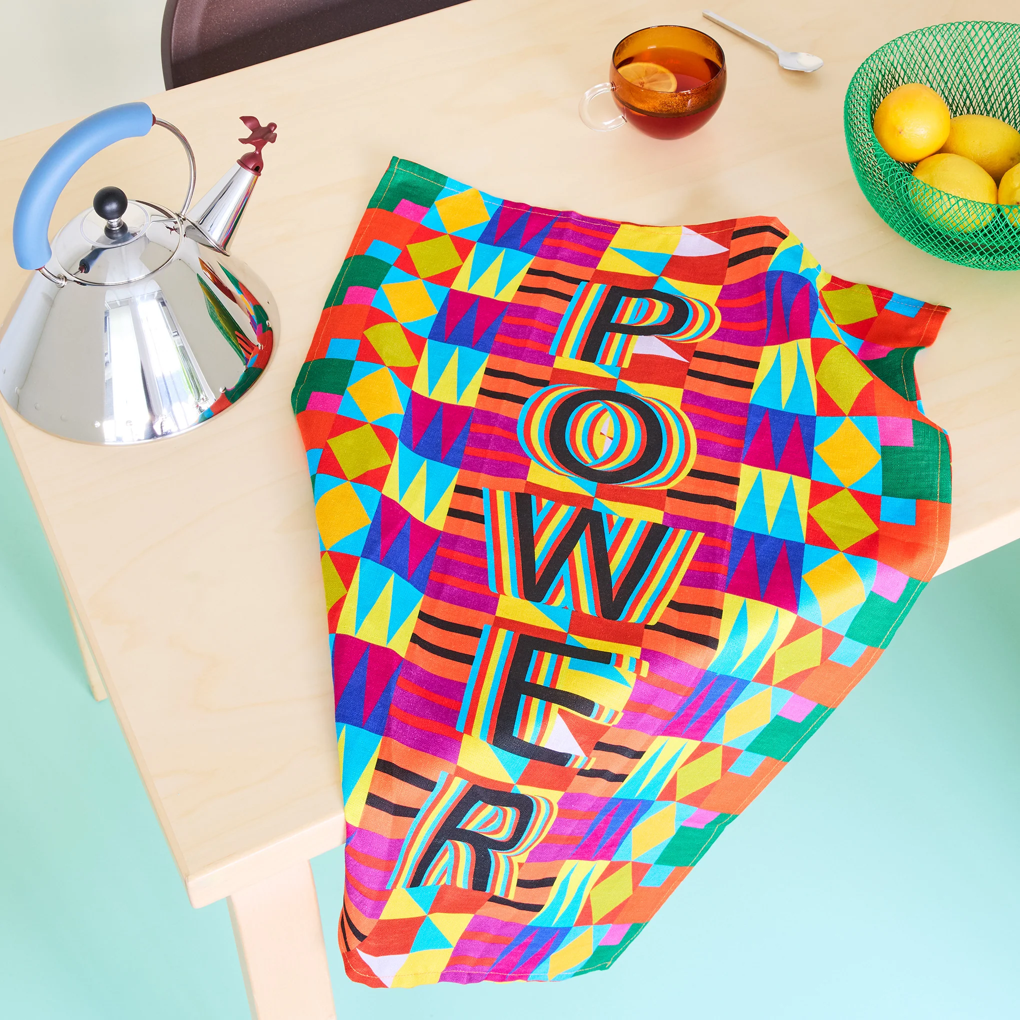 Jeffrey Gibson Power Linen Tea Towel - Image 2