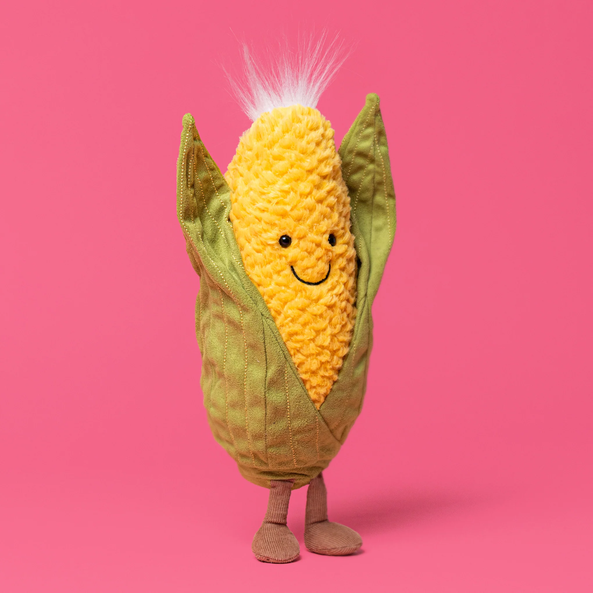 Jellycat Large Veggie Plush Toys - Sweetcorn - Image 2
