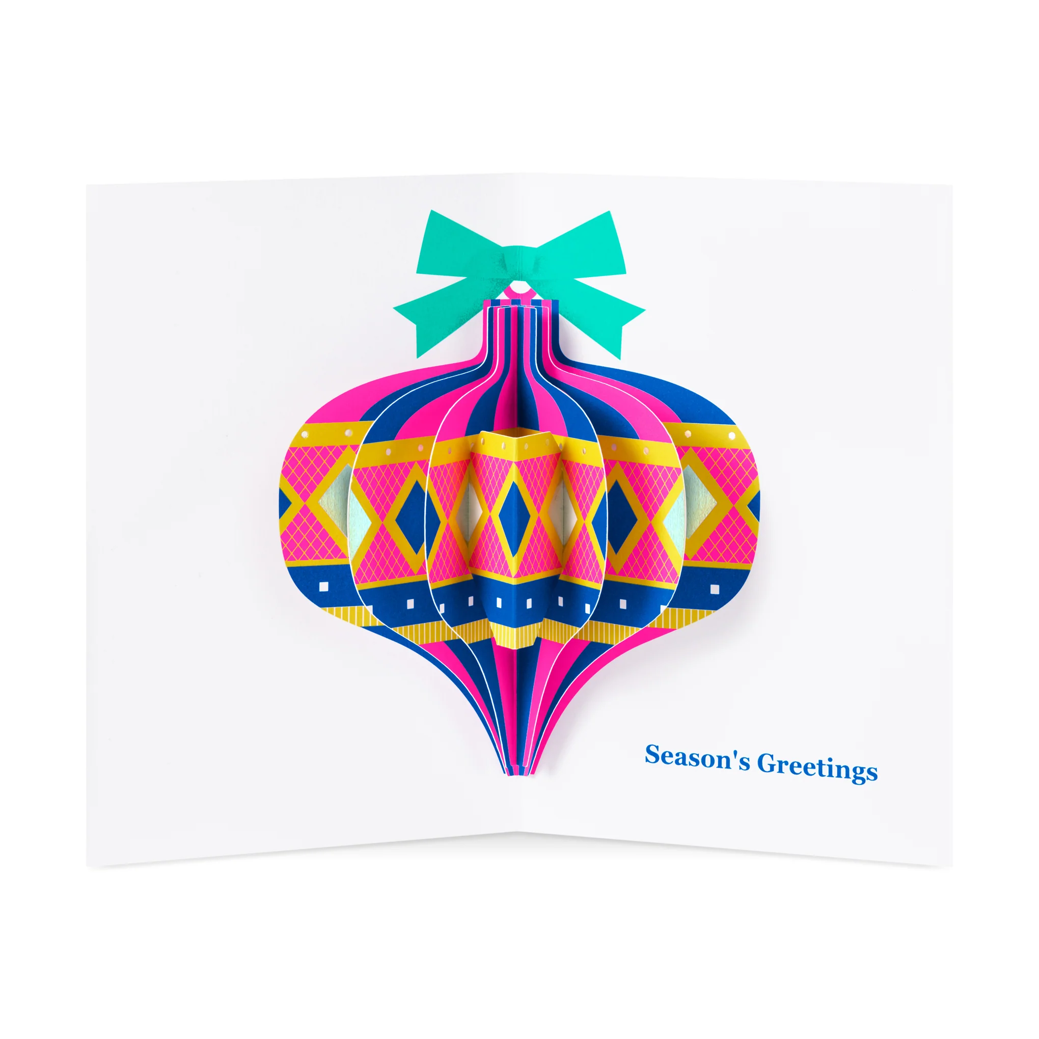 Jeweled Ornament Holiday Pop-Up Cards - Set of 8