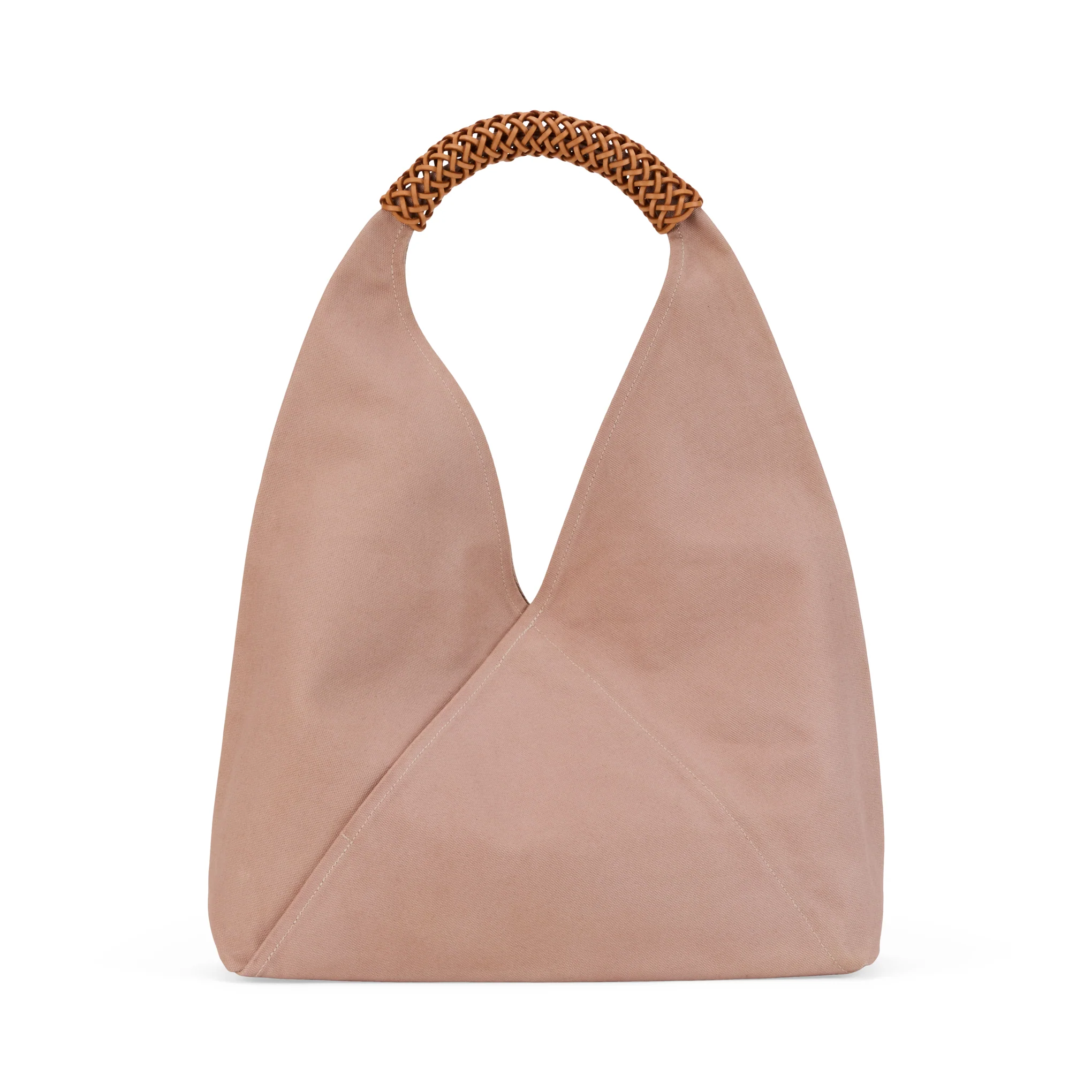 Kamaro’an Natural Dyed Woven Triangle Tote Bag - Purple