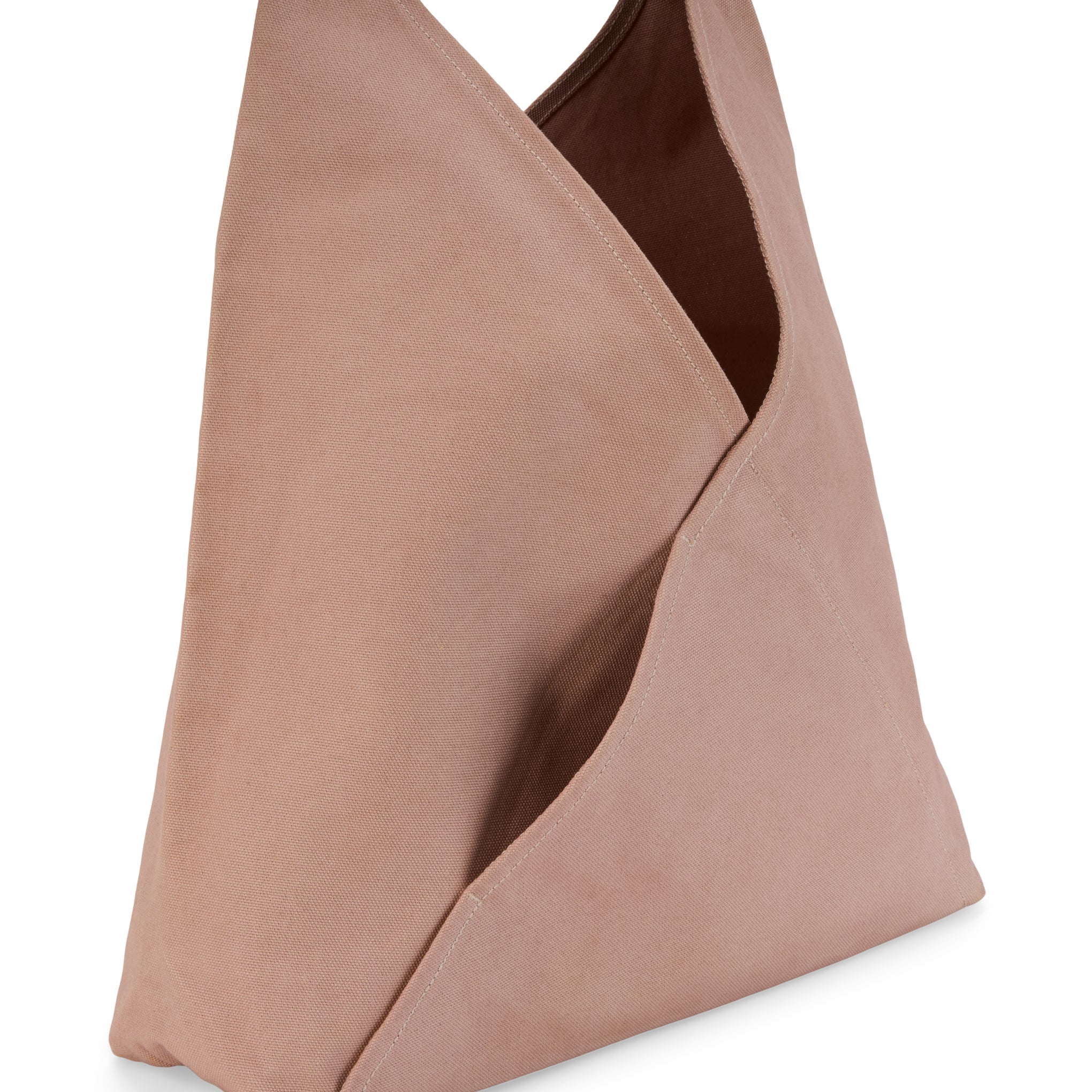Kamaro’an Natural Dyed Woven Triangle Tote Bag - Purple - Image 5