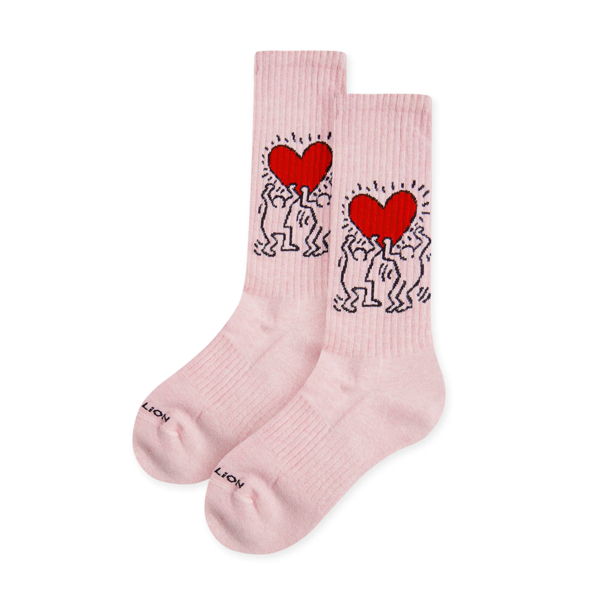 Keith Haring Mid-Calf Socks - Pink