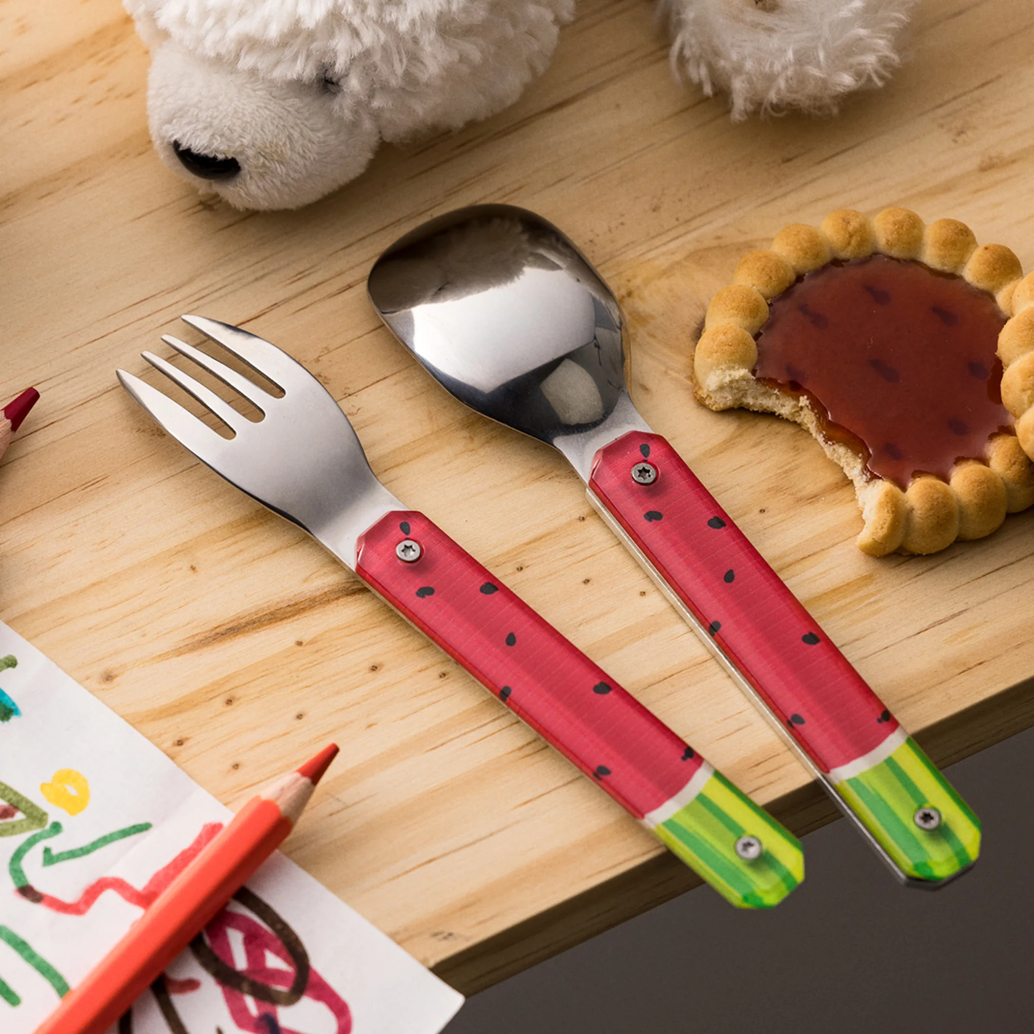 Kids Travel Cutlery  - Set of 2 - Image 2