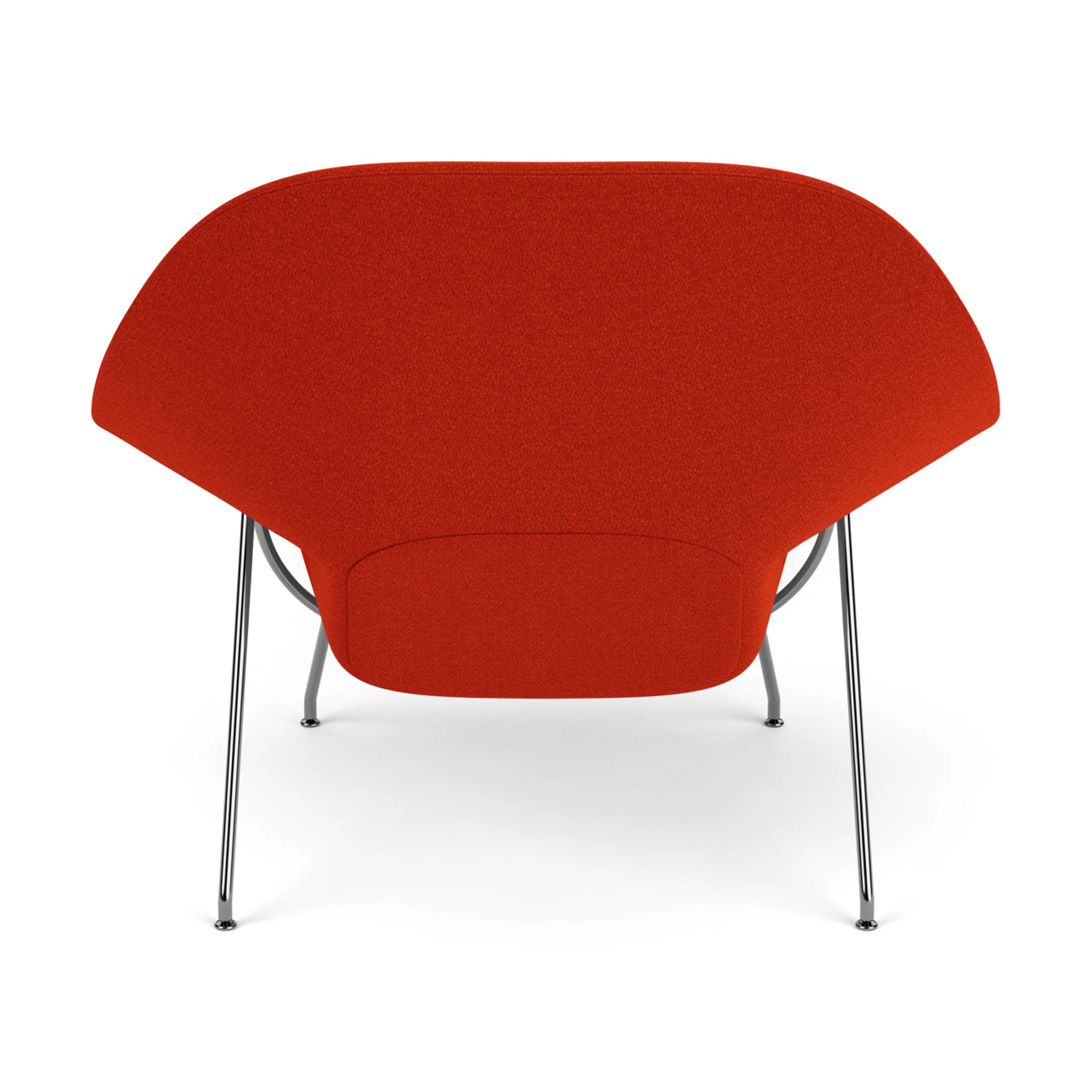 Knoll Womb Lounge Chair & Ottoman by Eero Saarinen - Red - Image 4