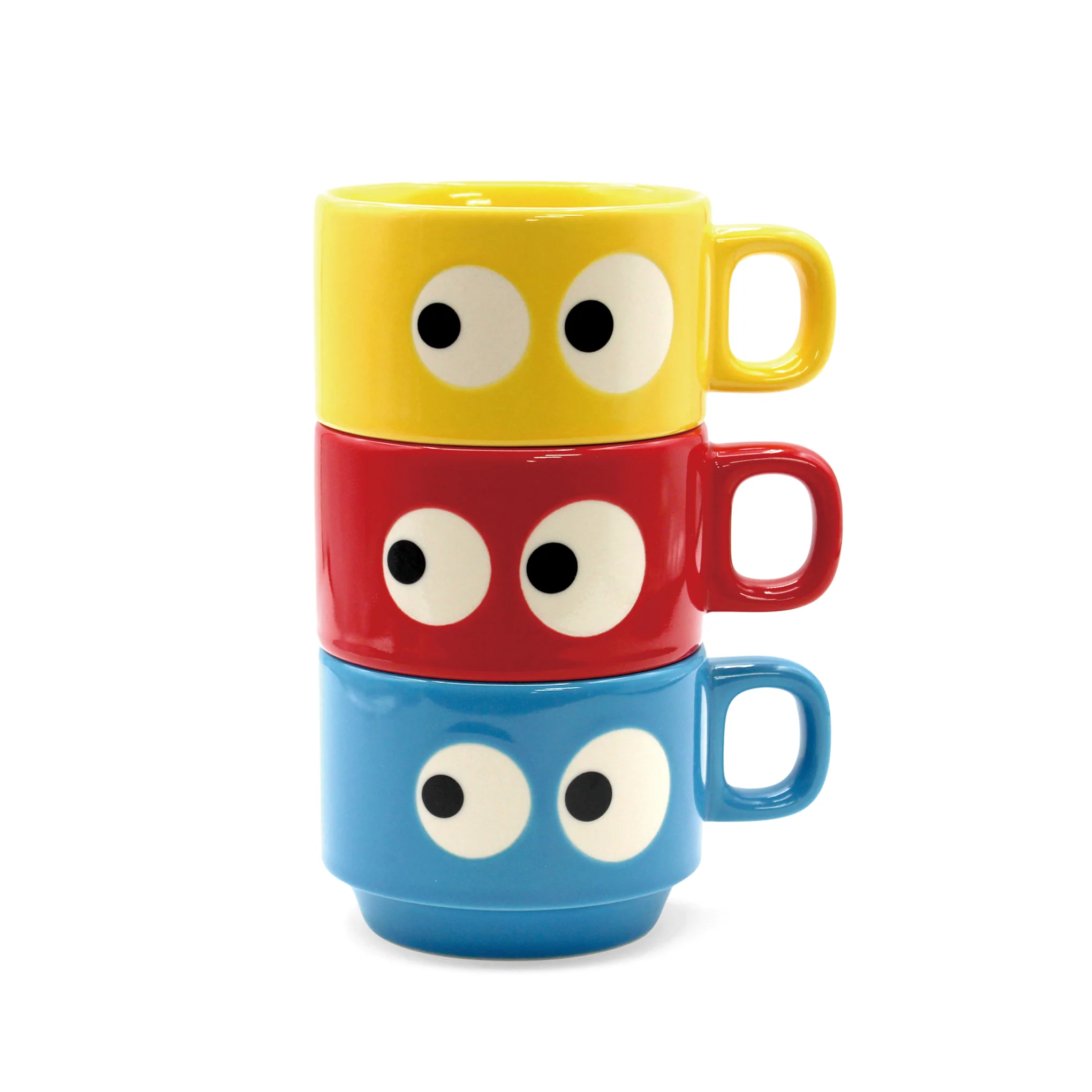 Kyoro Kyoro Stoneware Stacking Mugs - Set of 3 - Image 3