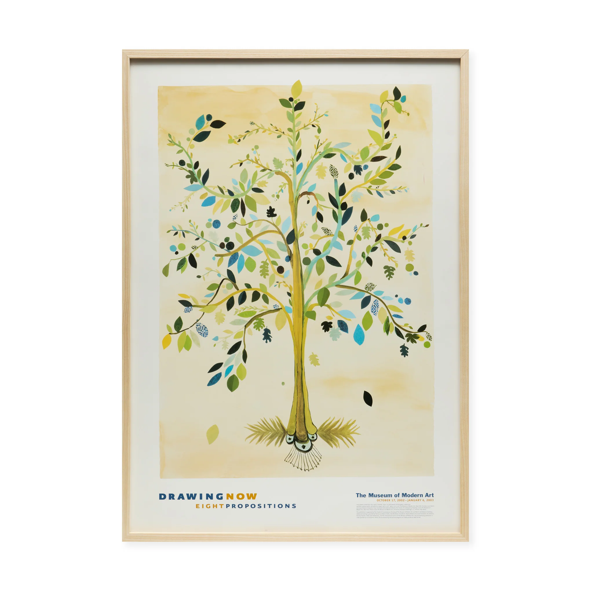 Laura Owens Drawing Now: Eight Propositions Framed Exhibition Poster