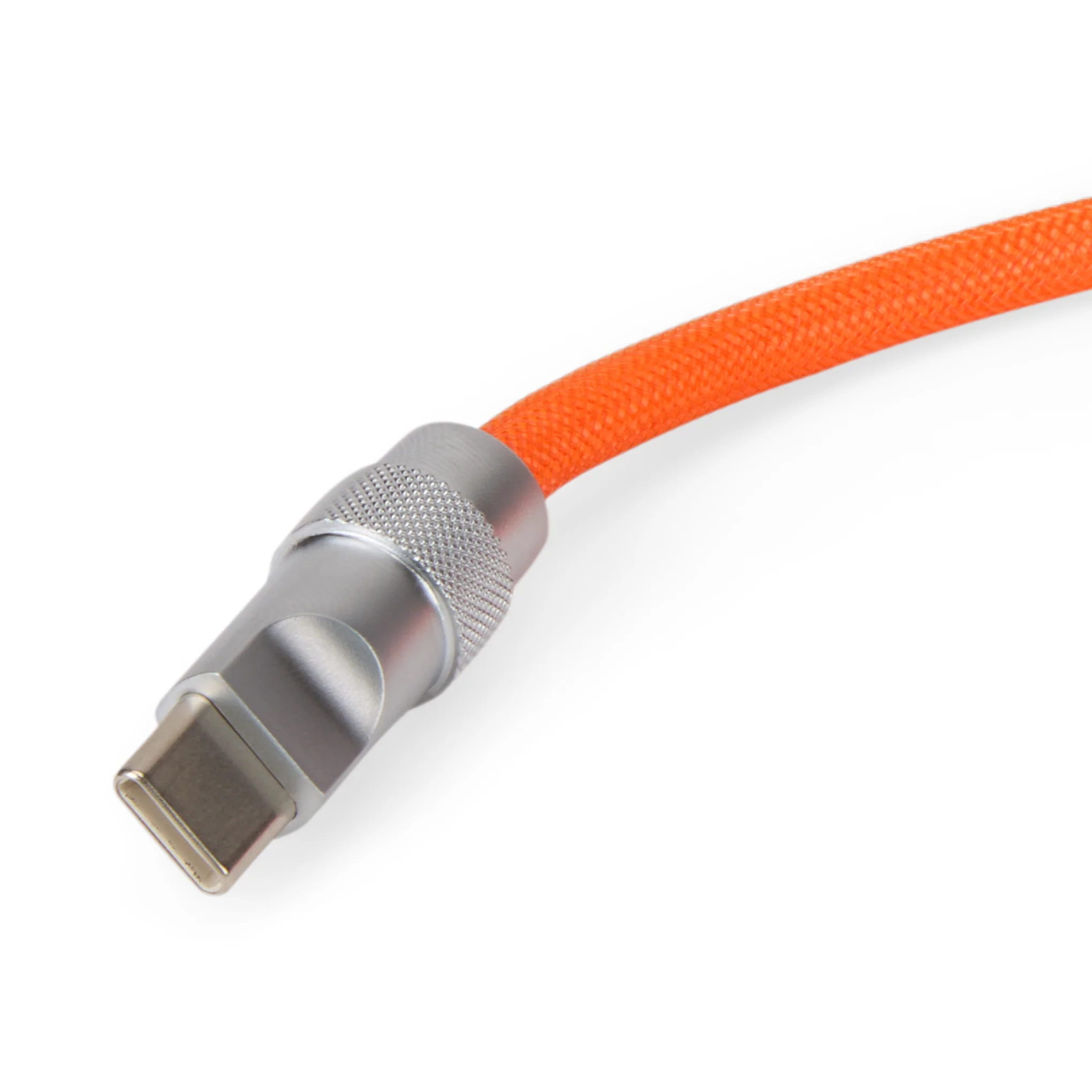 Lollipop USB-C to USB-C Charging Cable - Mint / Orange - Image 3