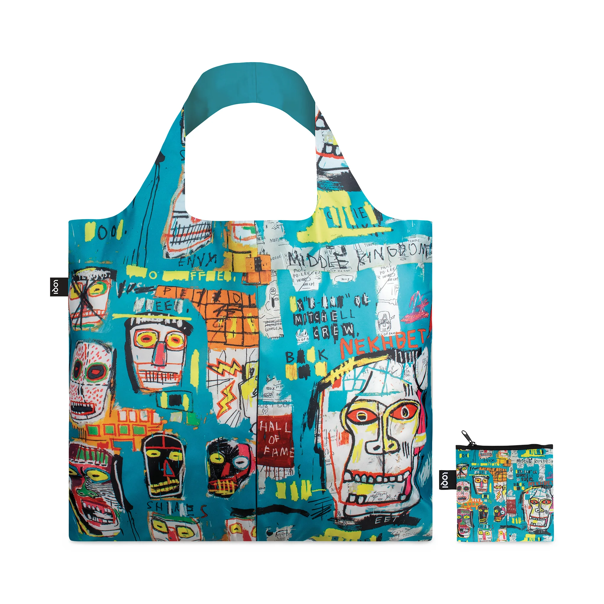 Loqi Recycled Polyester Artist Tote Bag - Basquiat - Image 3