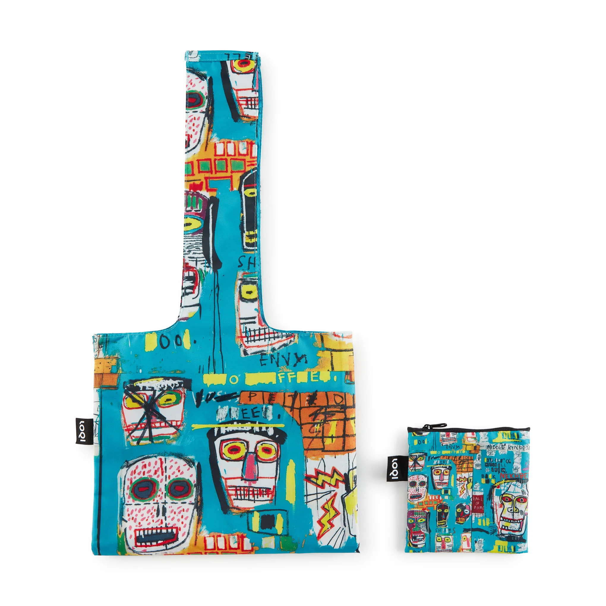 Loqi Recycled Polyester Artist Tote Bag - Basquiat - Image 4