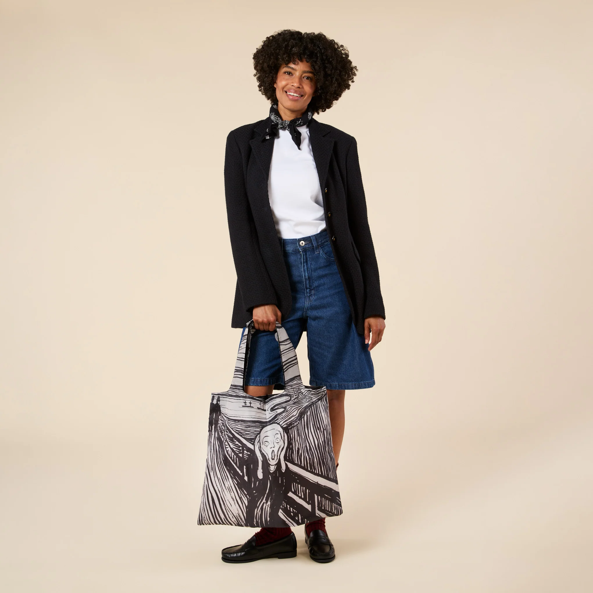 Loqi Recycled Polyester Artist Tote Bag - Munch - Image 2
