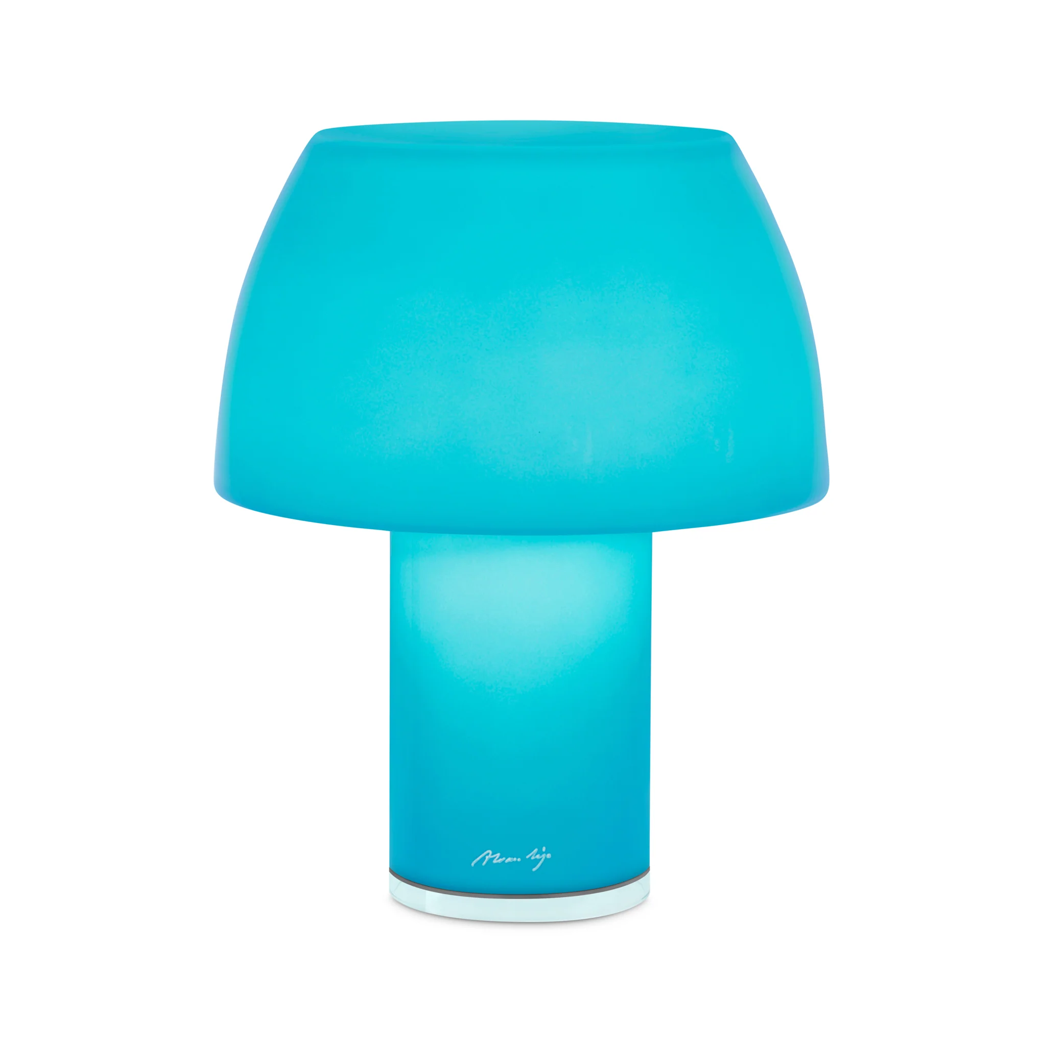 Lorosae Portable Glass Table Lamp - Blue - Image 3