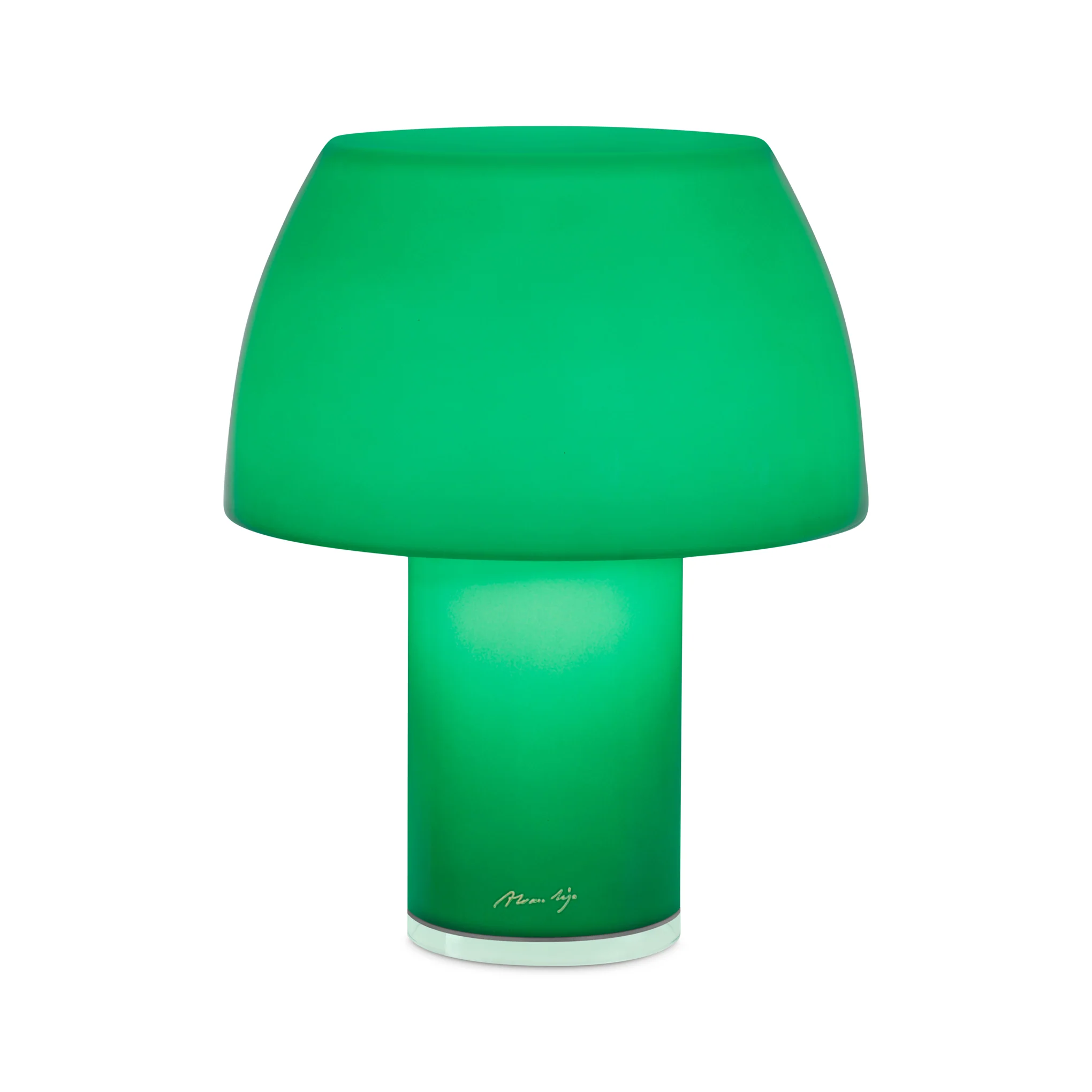 Lorosae Portable Glass Table Lamp - Green - Image 3