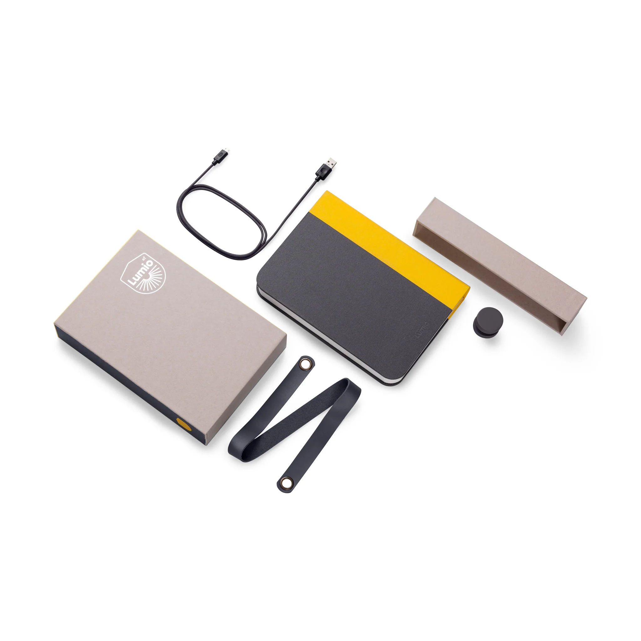 Lumio Book Lamp - Yellow/ Gray - Image 4