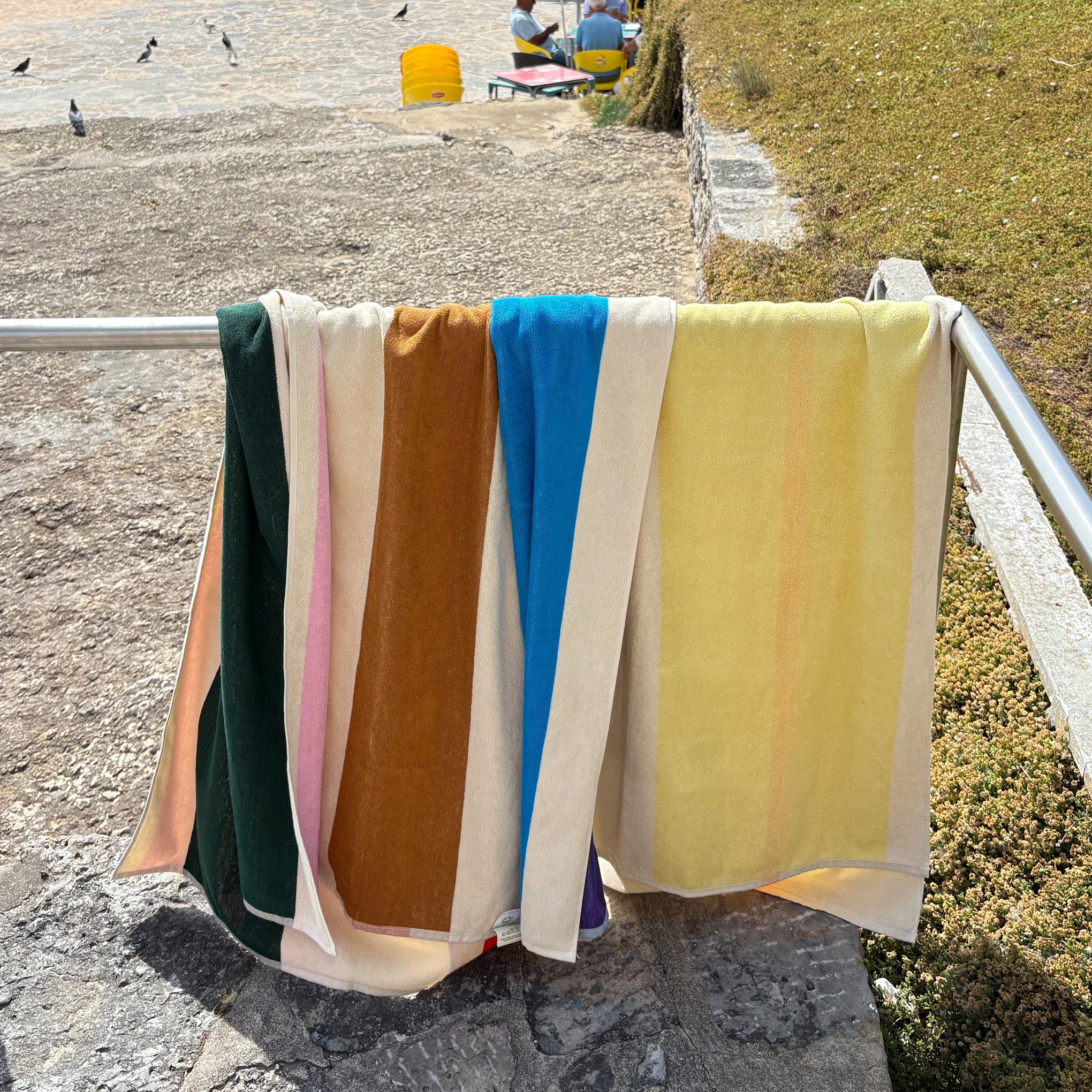 Martens Cotton Towels - Aqua/ Orange/ Purple/ Yellow - Image 6