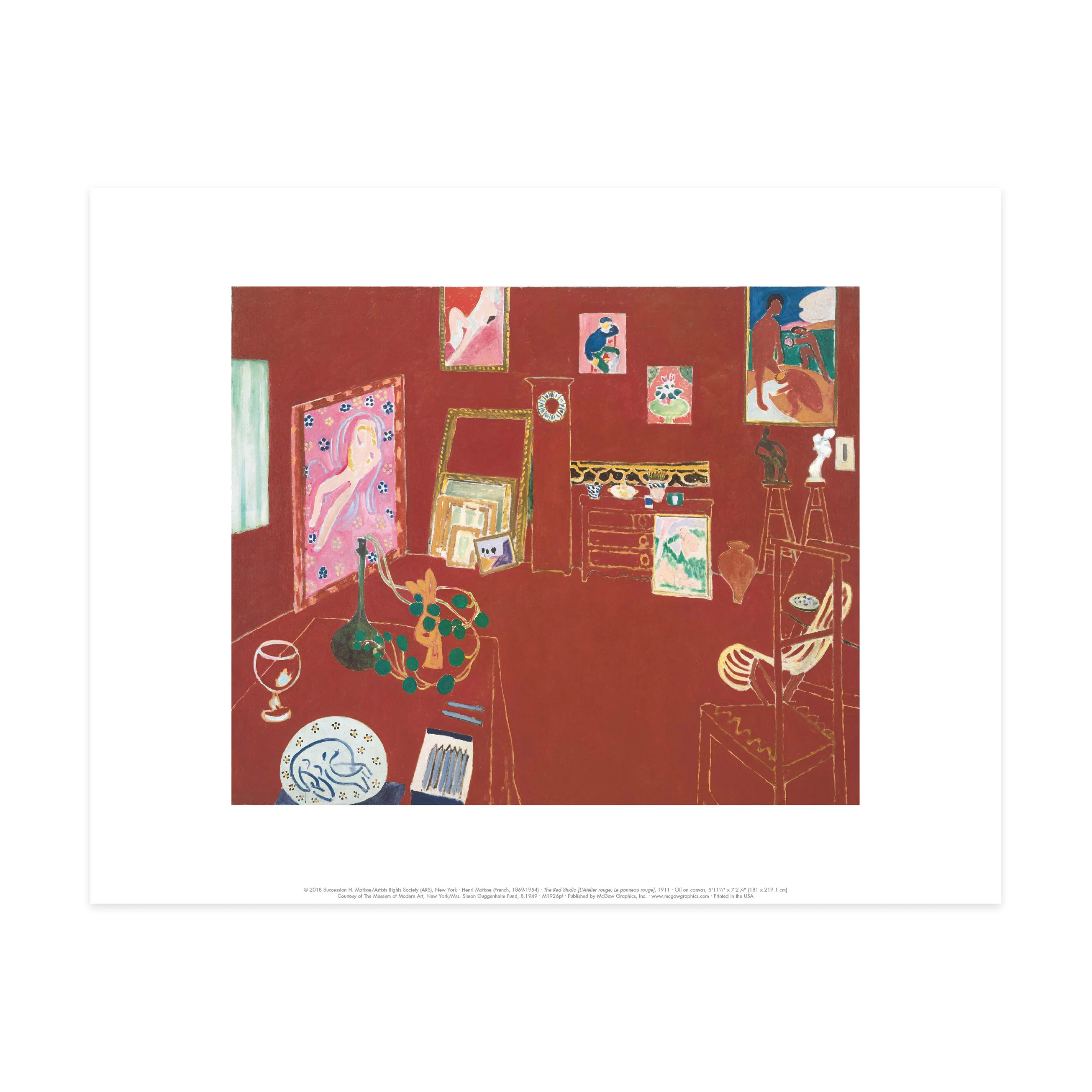 Matisse: The Red Studio Print