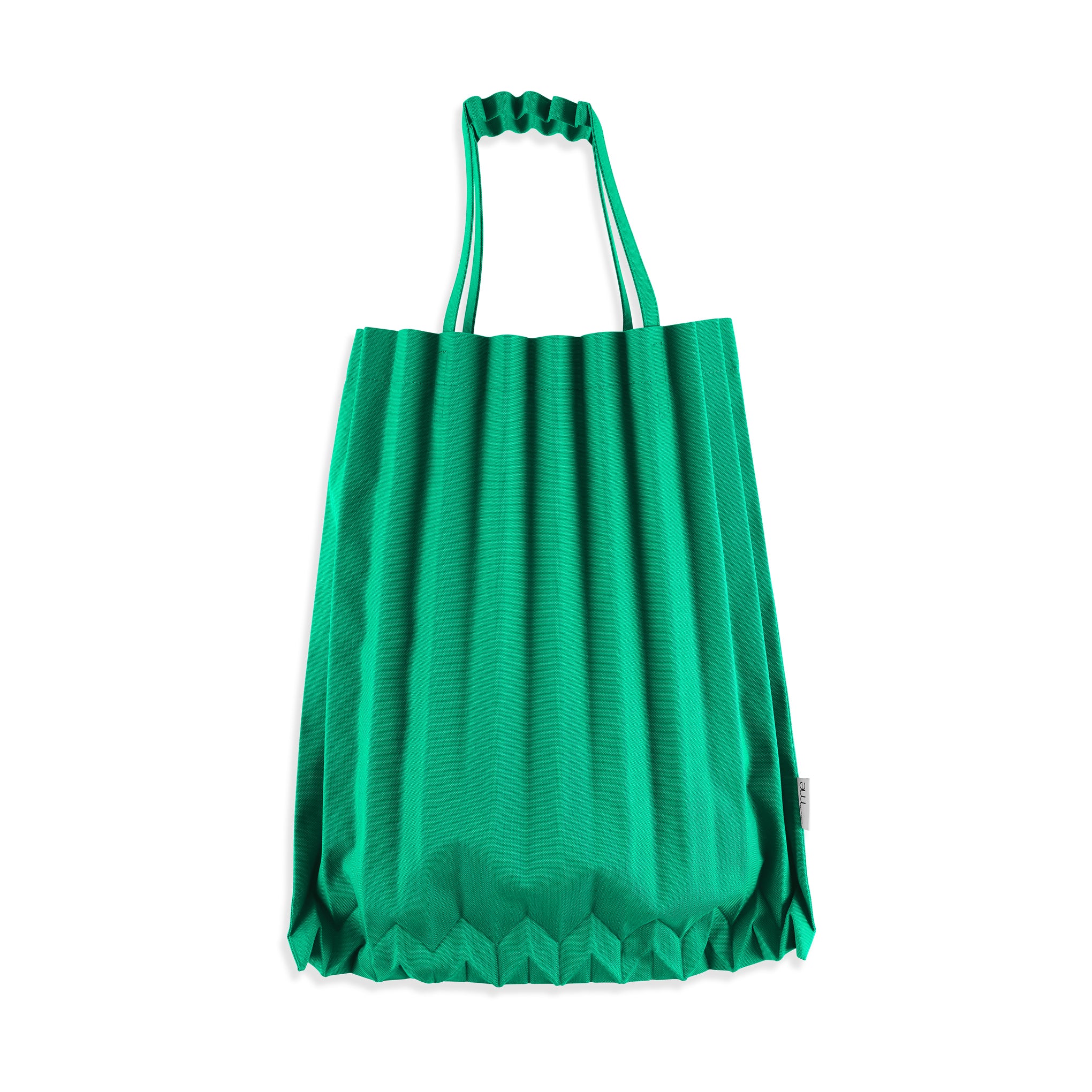 me ISSEY MIYAKE Recycled Polyester Trunk Pleats Bag - Emerald Green - Image 2
