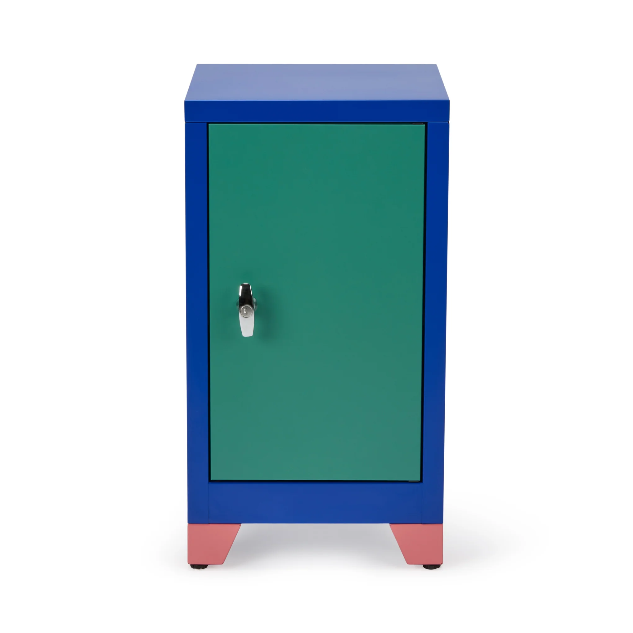 Metal Locker & Side Table - Green