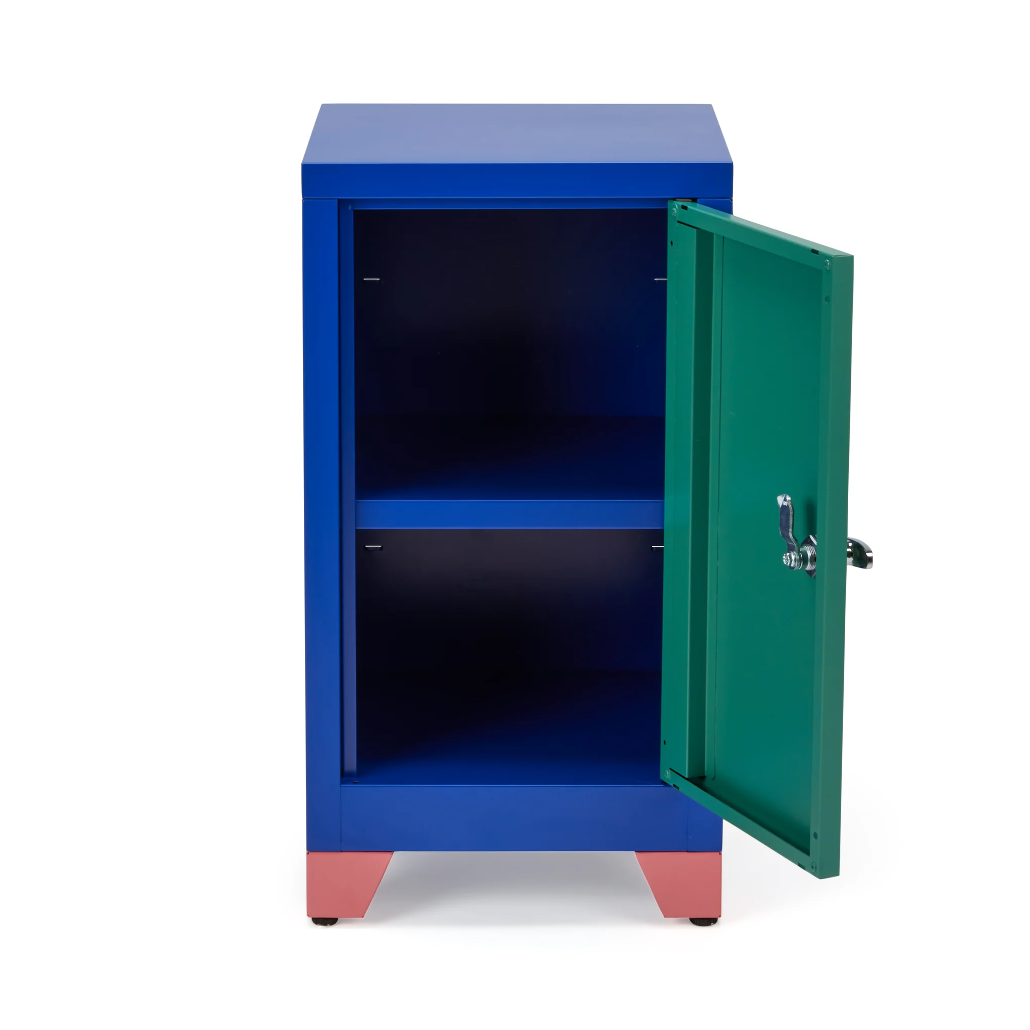 Metal Locker & Side Table - Green - Image 2