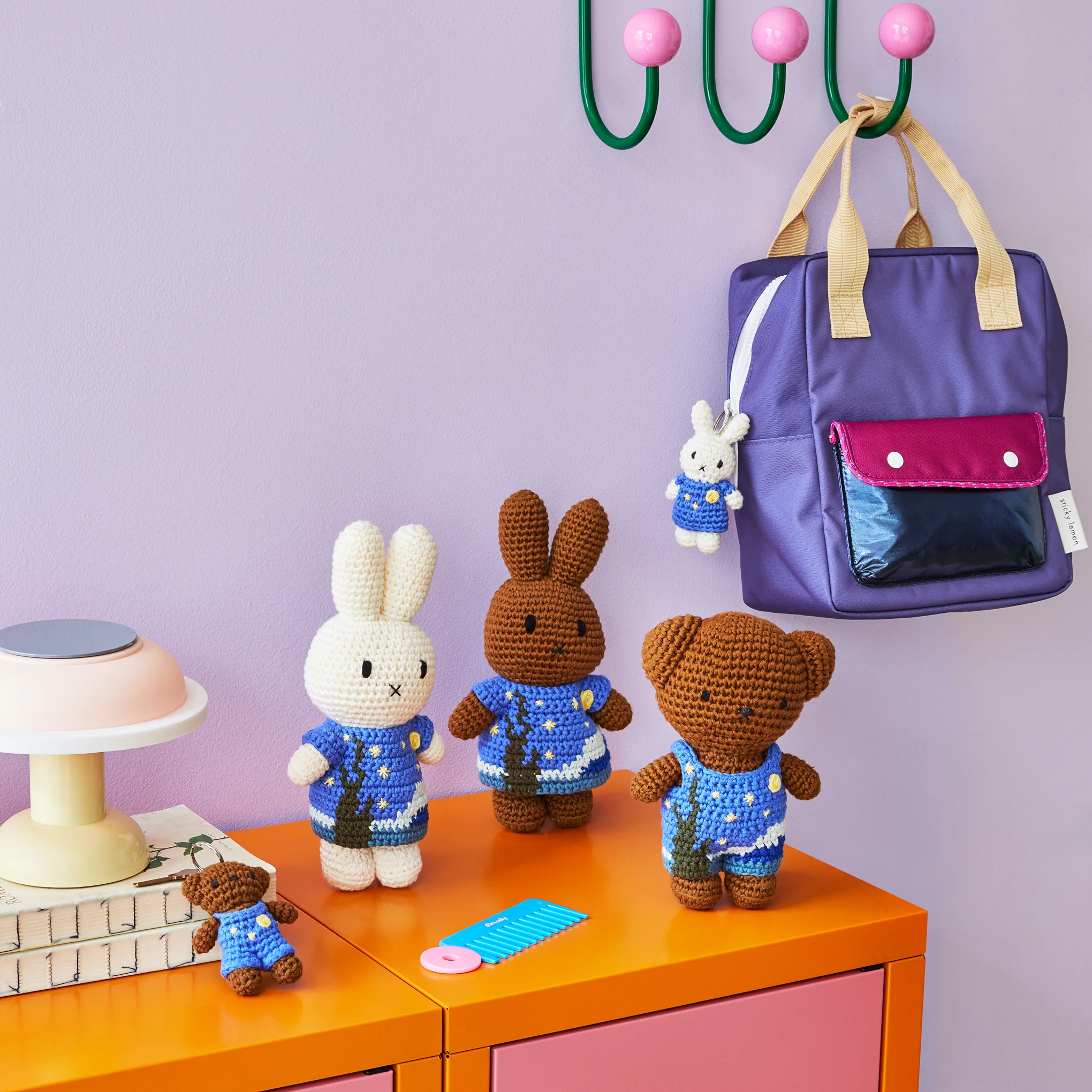 Miffy & Friends Crochet Van Gogh The Starry Night Plush Toy - Melanie - Image 6