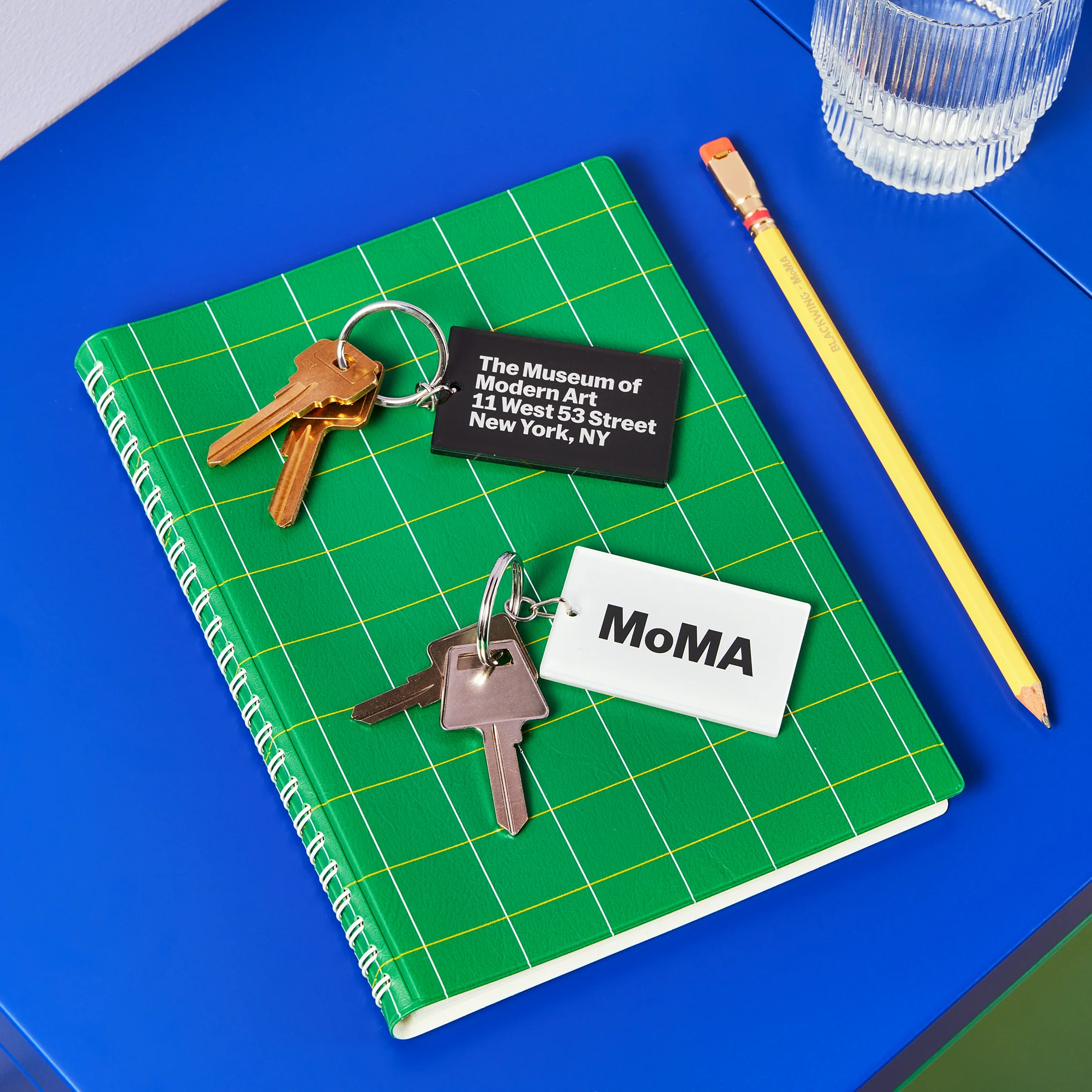 MoMA Acrylic Address Keyring - Black - Image 2