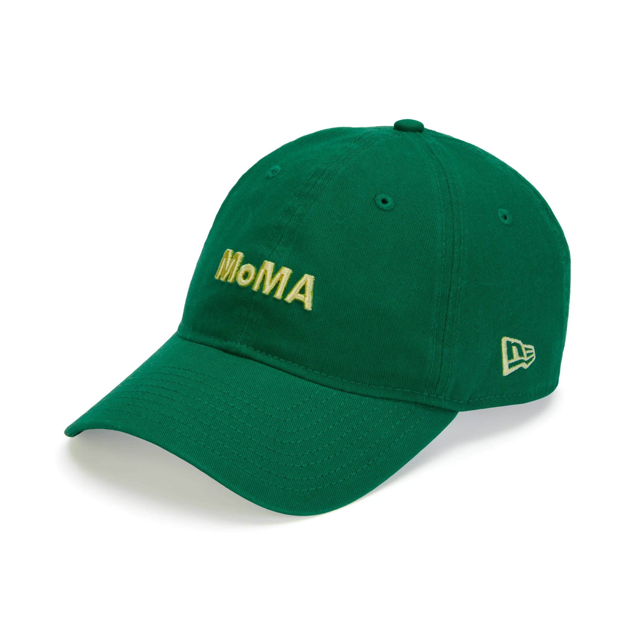 Colorful MoMA Adjustable Baseball Cap - Kelly Green/ Yellow - Image 5