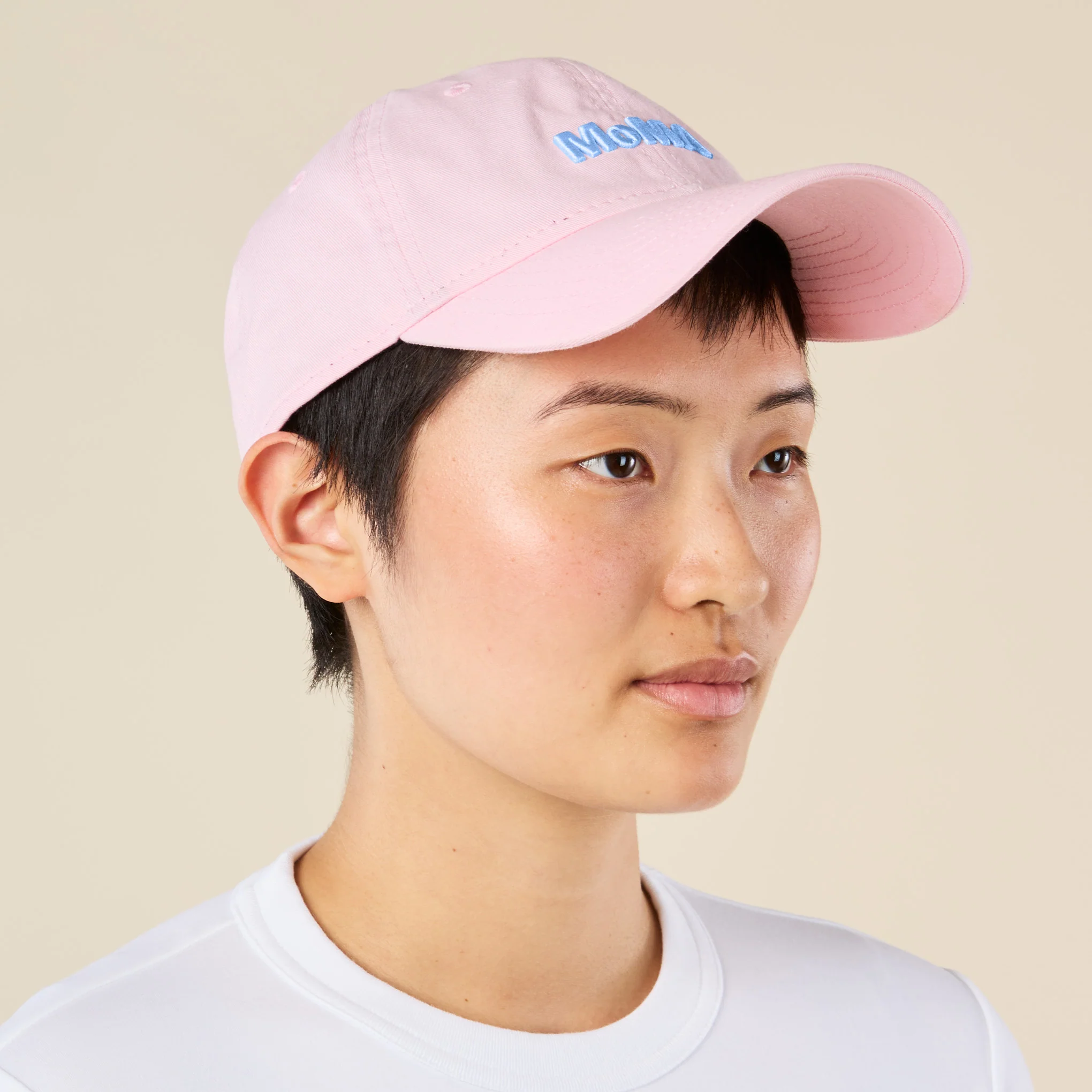 Colorful MoMA Adjustable Baseball Cap - Pink/ Light Blue - Image 4