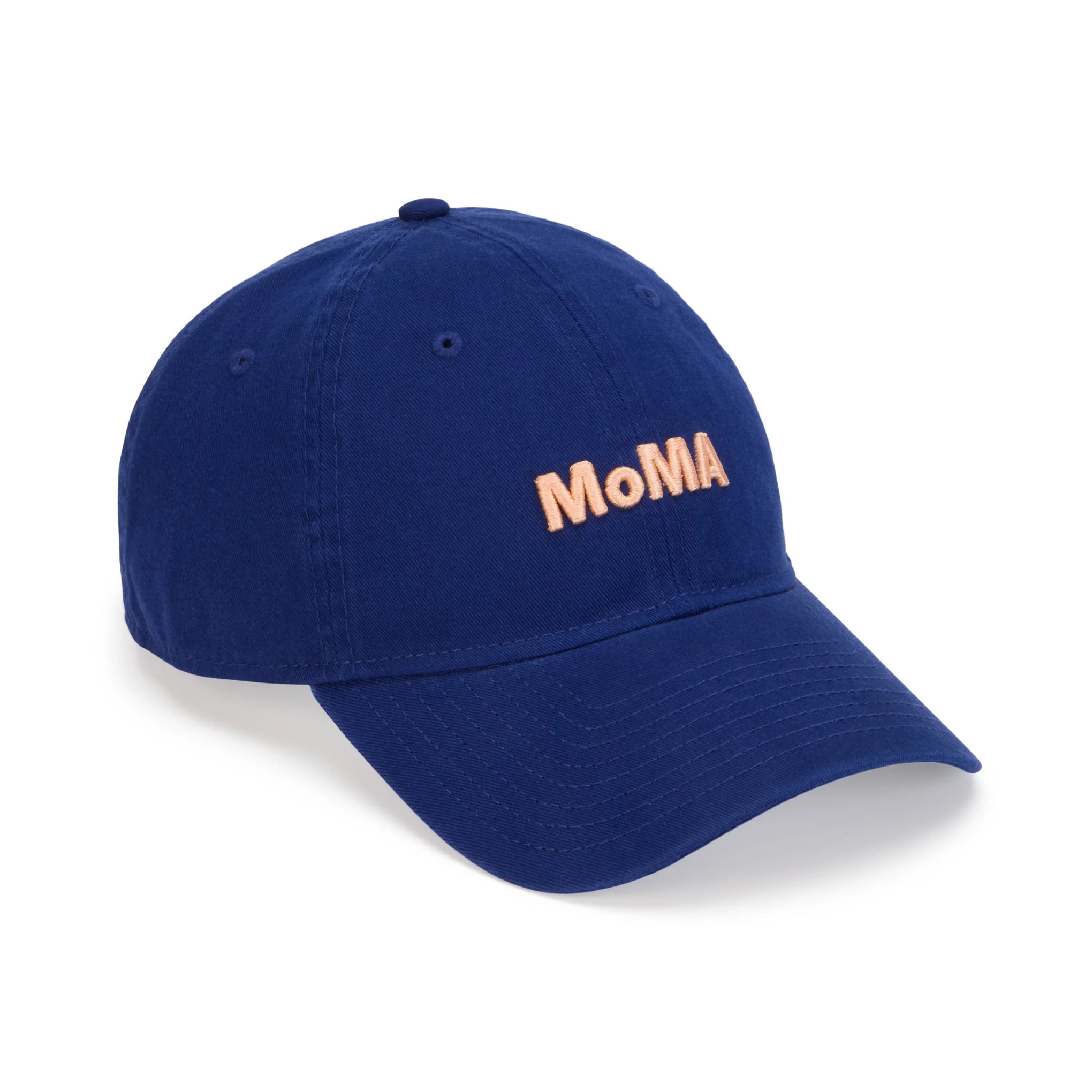 Colorful MoMA Adjustable Baseball Cap - Royal Blue/ Peach