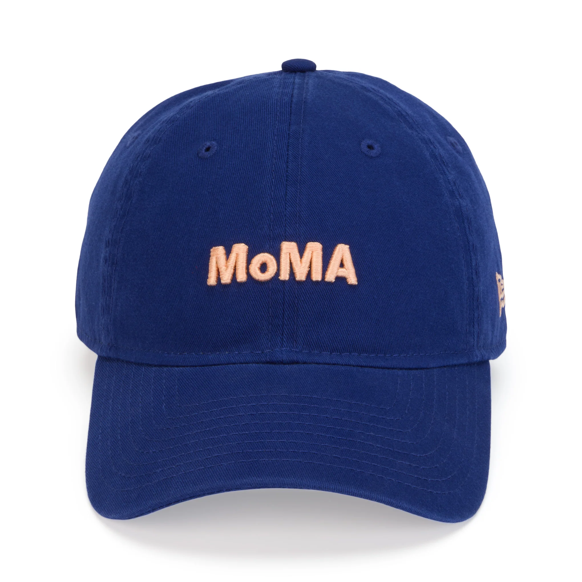 Colorful MoMA Adjustable Baseball Cap - Royal Blue/ Peach - Image 3