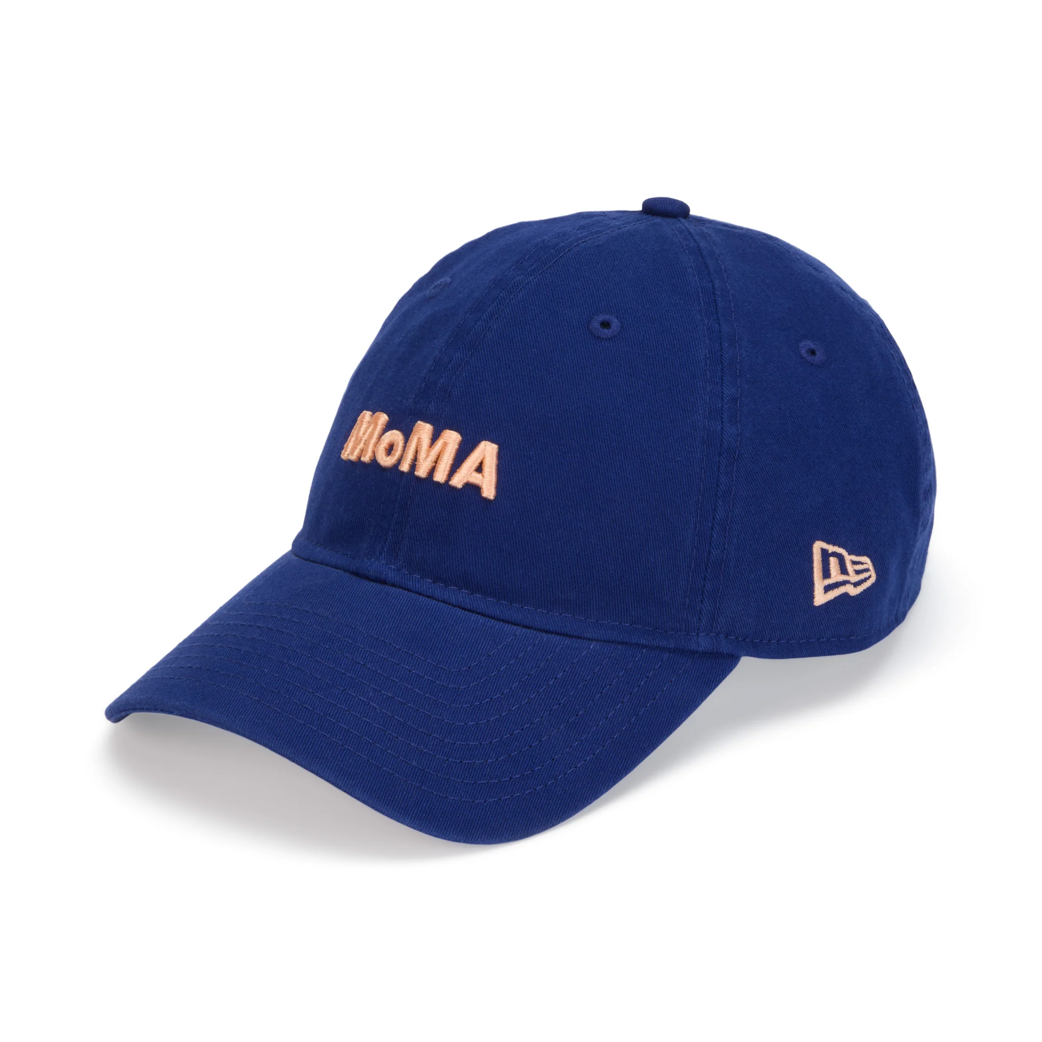 Colorful MoMA Adjustable Baseball Cap - Royal Blue/ Peach - Image 5