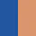 Colorful MoMA Adjustable Baseball Cap - Royal Blue/ Peach - Image 7