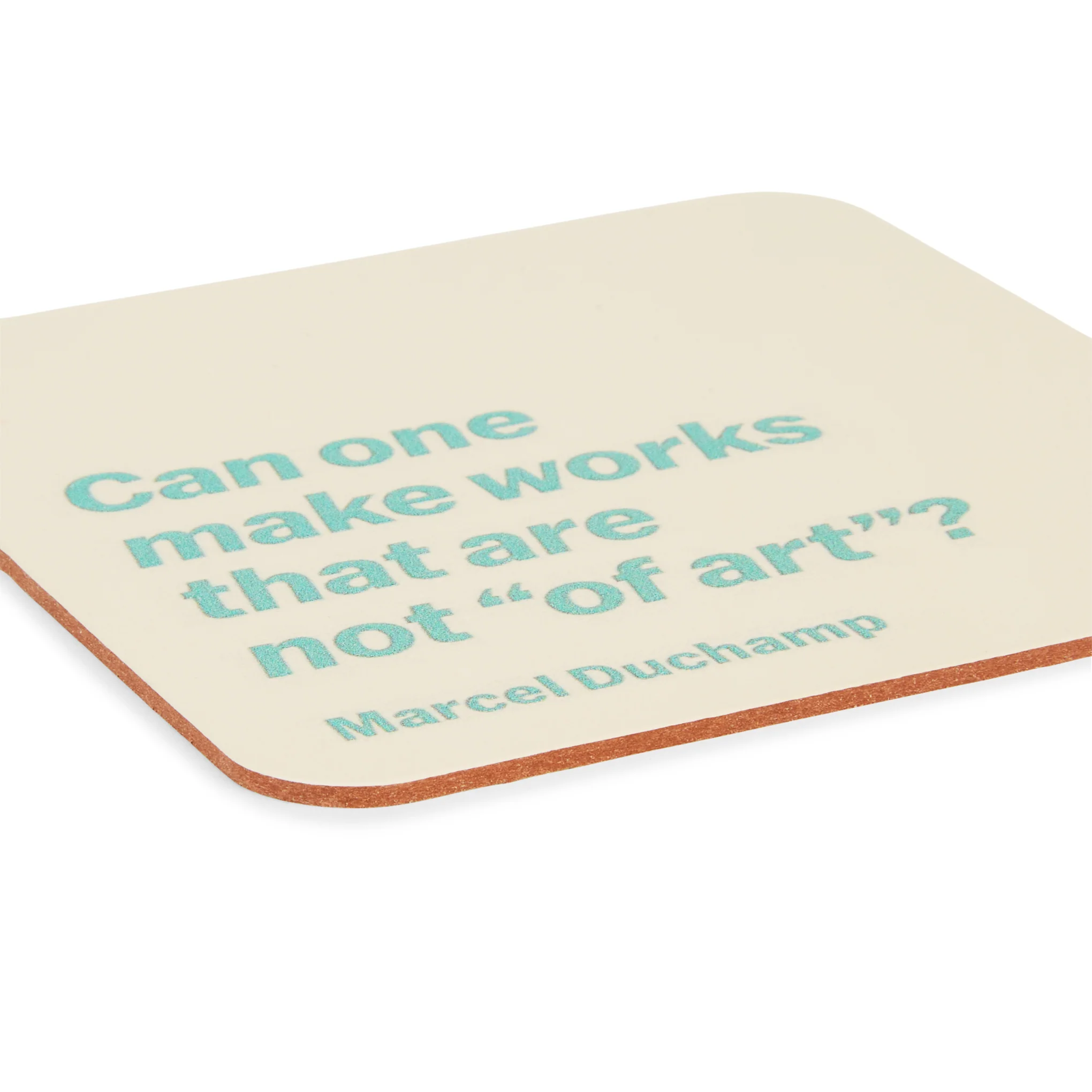MoMA Artist Recycled Leather Quote Coasters - Set of 4 - Marcel Duchamp - Image 4