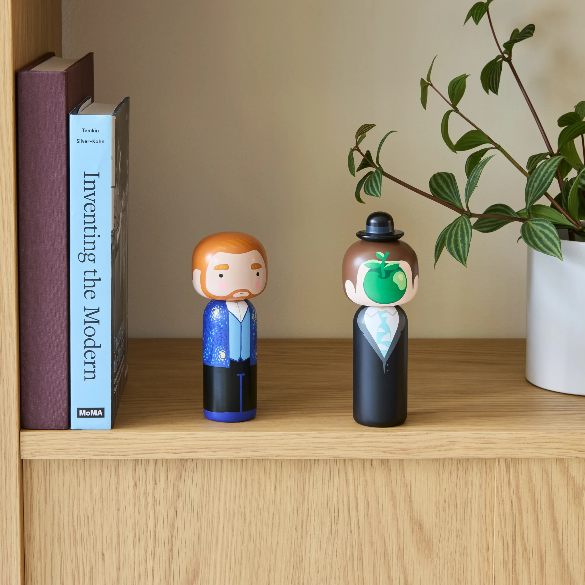 Artist Wooden Kokeshi Doll - René Magritte - Image 2