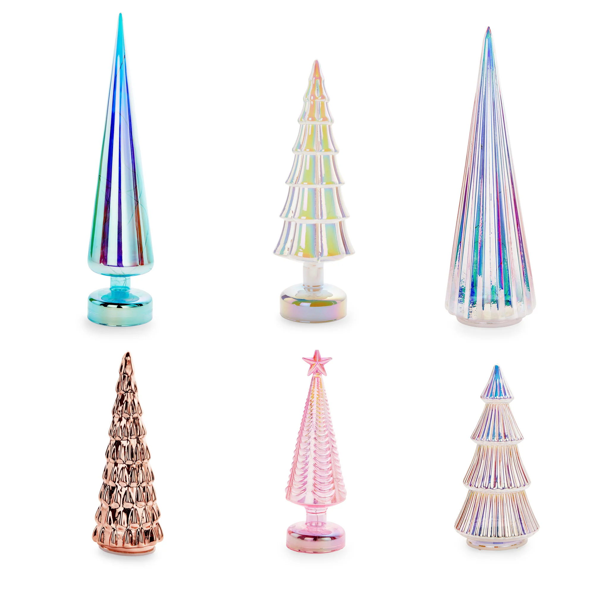 MoMA LED Glass Lighted Tree- Large - Multi