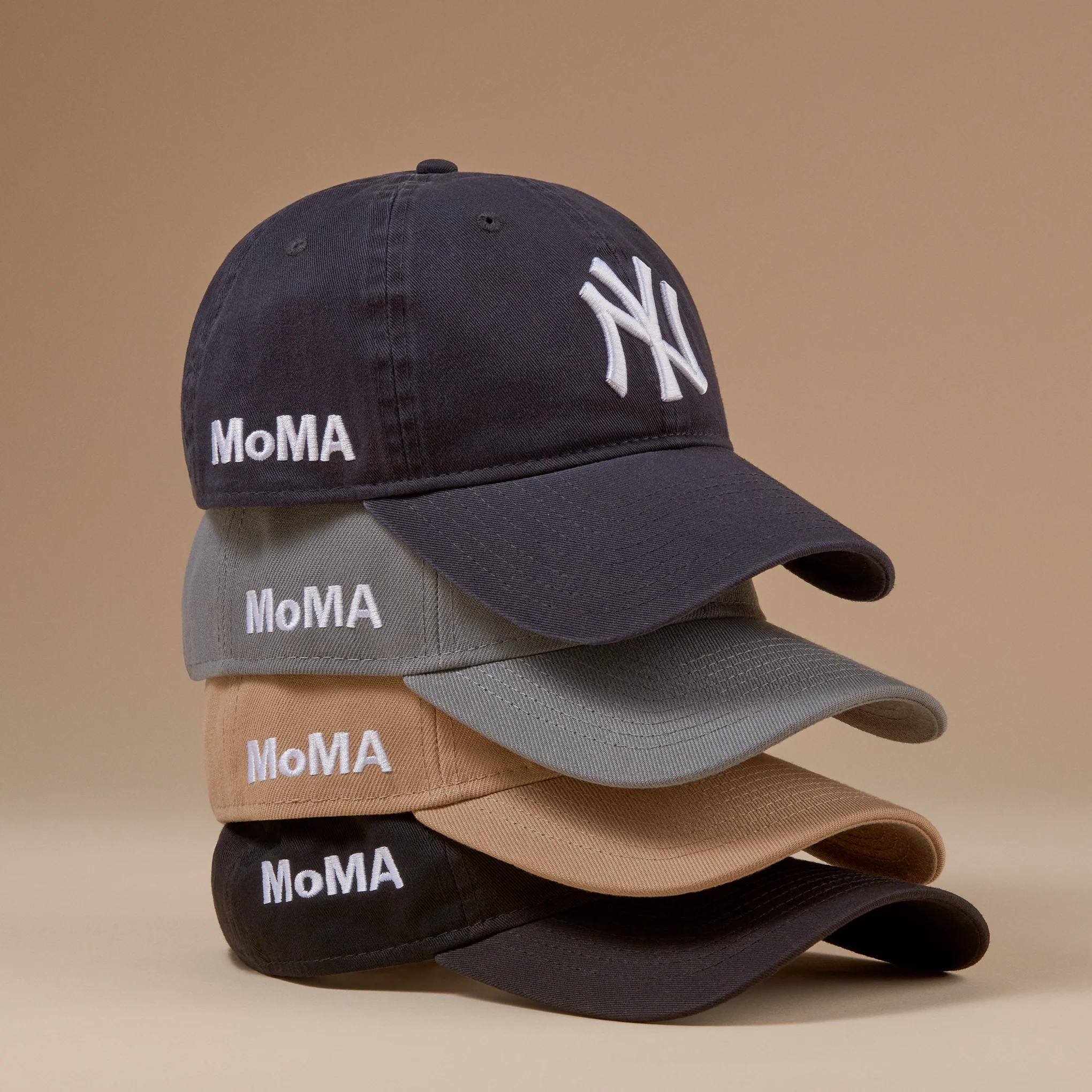 MoMA NY Yankees Adjustable Baseball Cap - Camel - Image 4
