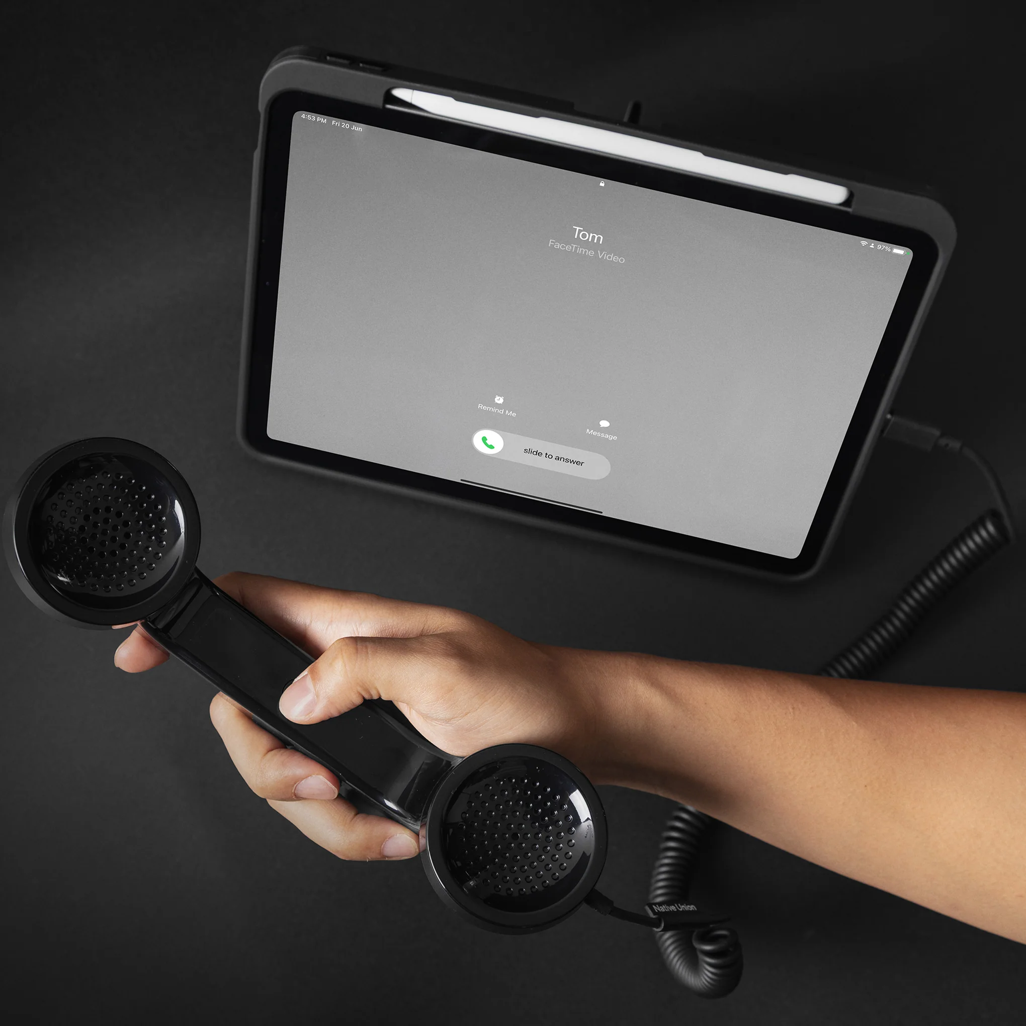 Native Union Retro Pop Phone for Smartphone - Black - Image 2
