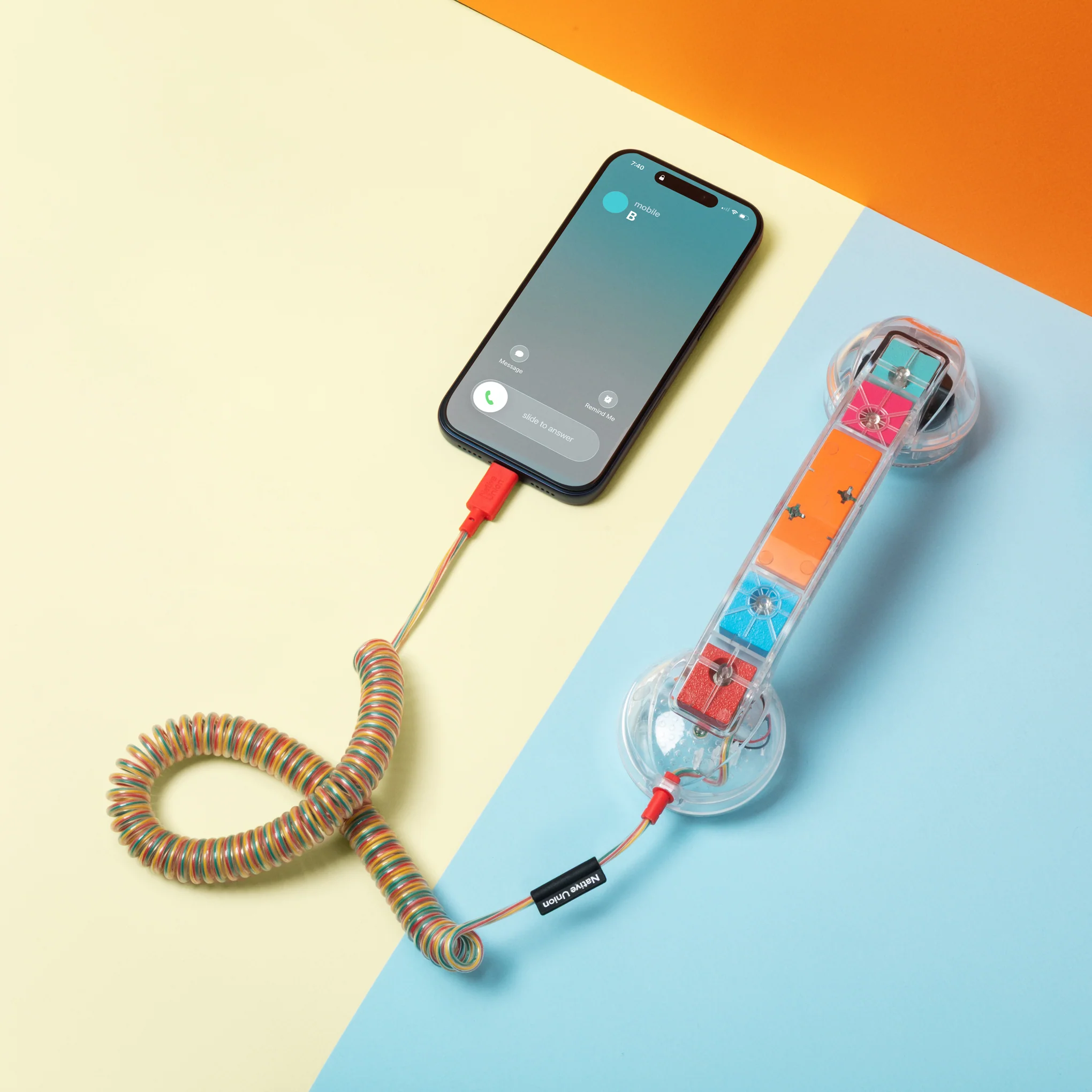 Native Union Retro Pop Phone for Smartphone - Transparent - Image 2