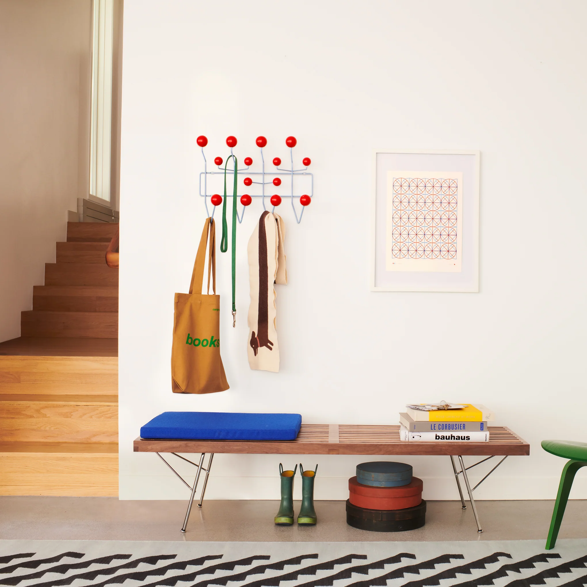 Nelson™ Platform Bench - Metal Base from Herman Miller - Walnut - Image 4