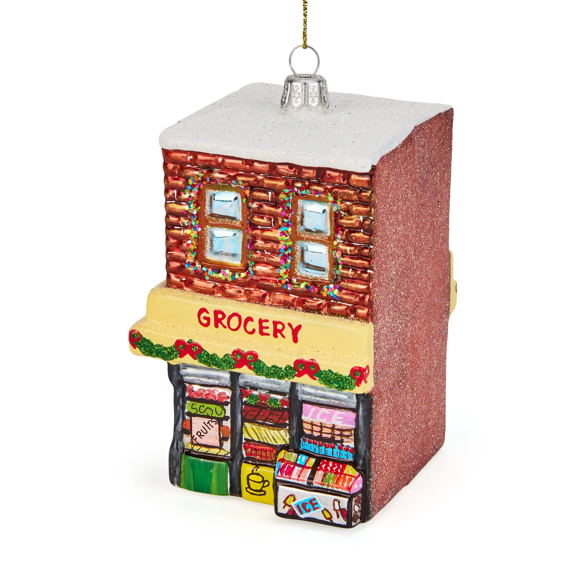NYC Glass Holiday Ornament - Bodega - Image 3
