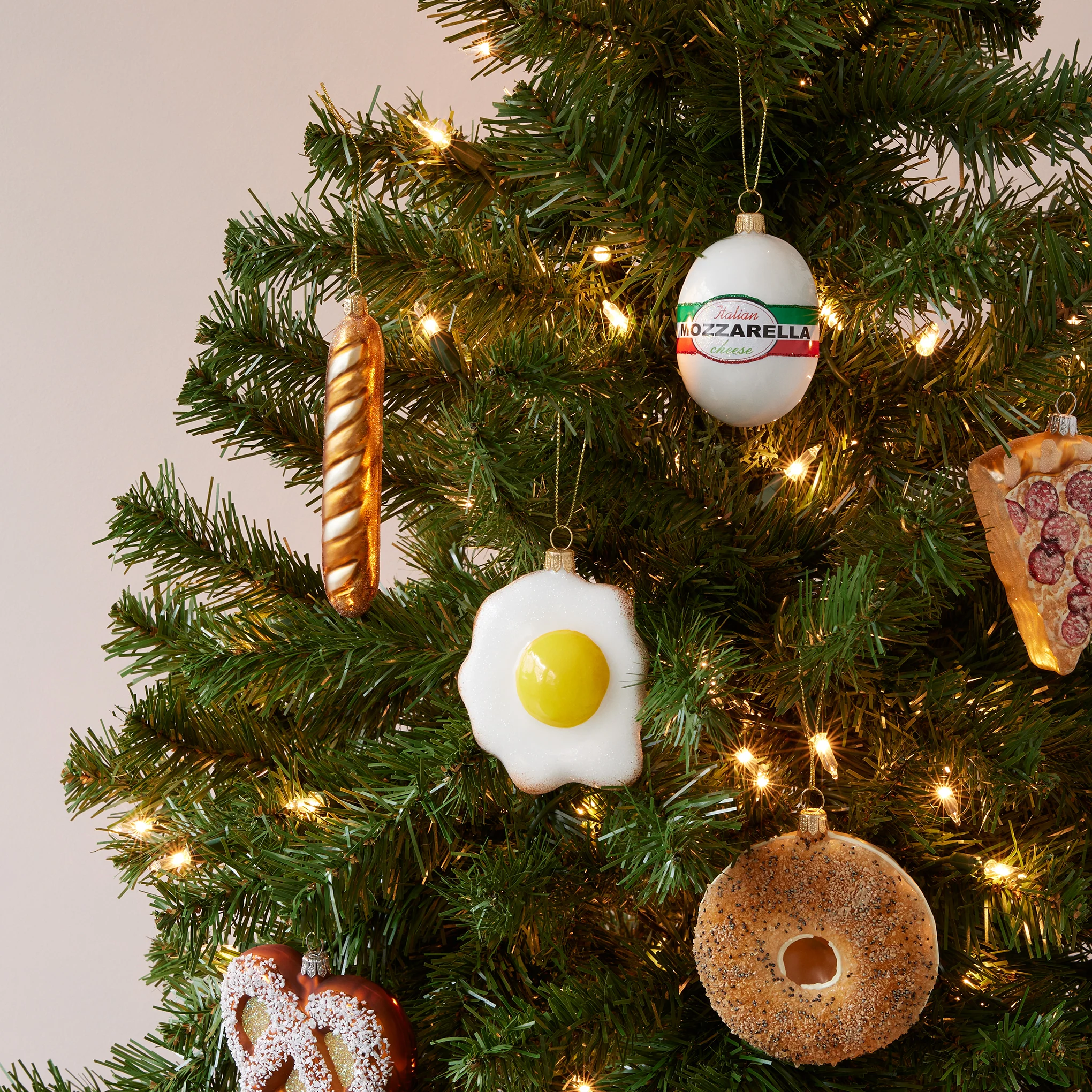 NYC Glass Holiday Ornament - Mozzarella - Image 2